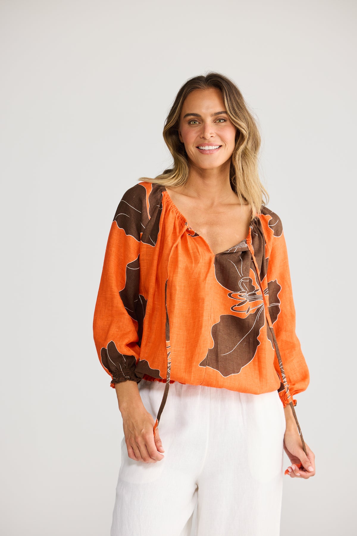 Holiday Seaside Top - Hibiscus Breeze