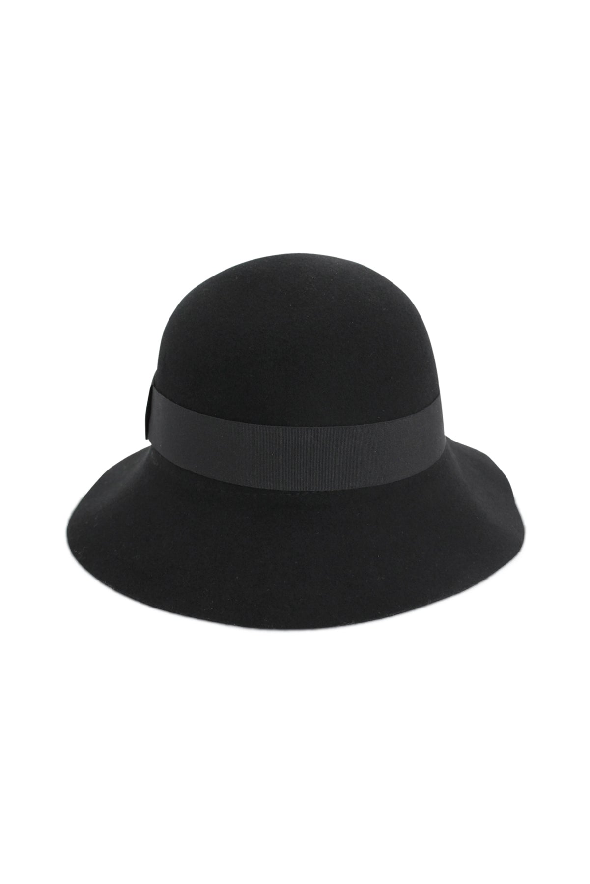 MORGAN & TAYLOR MIAH SMALL WOOL FLOPPY - BLACK