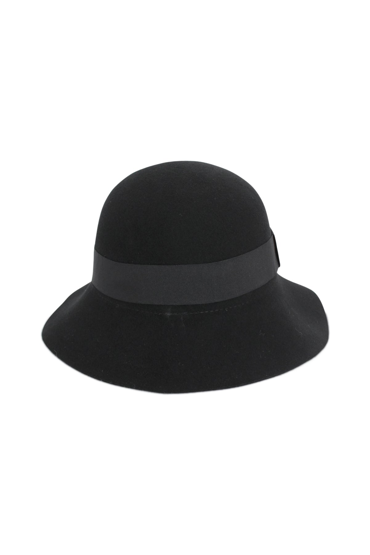 MORGAN & TAYLOR MIAH SMALL WOOL FLOPPY - BLACK