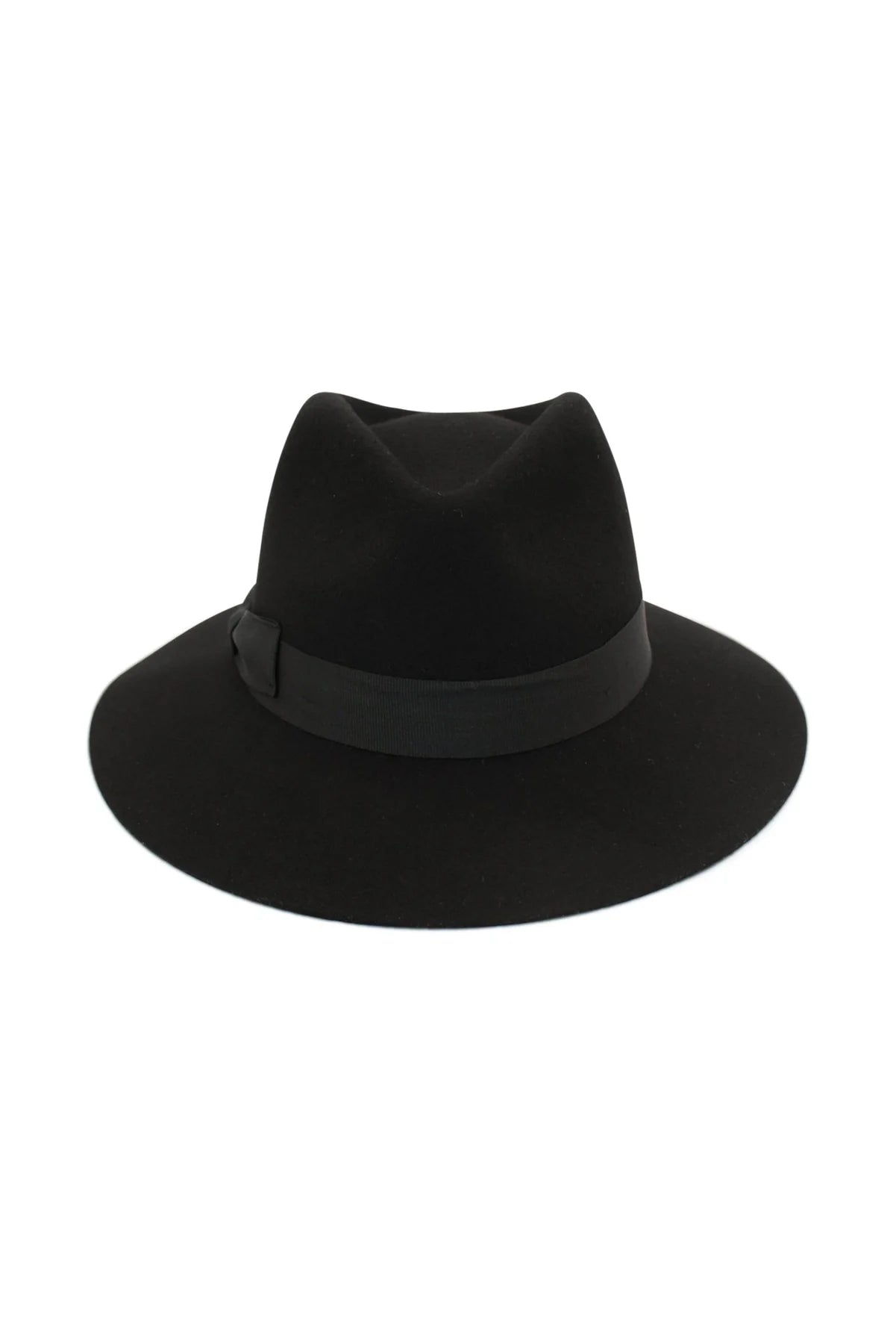 MORGAN & TAYLOR BLANCA WOOL FEDORA - BLACK