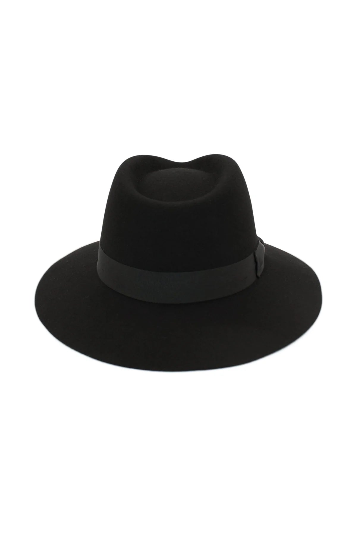 MORGAN & TAYLOR BLANCA WOOL FEDORA - BLACK