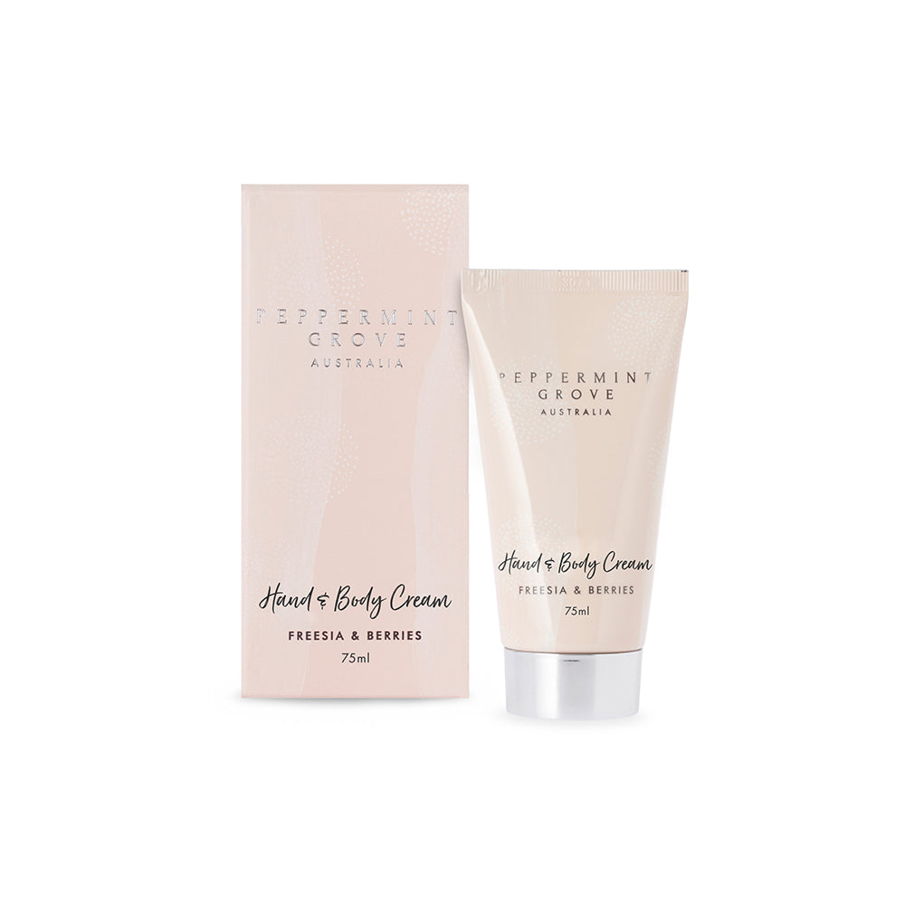Peppermint Grove Freesia & Berries Hand & Body Cream Tube 75ml