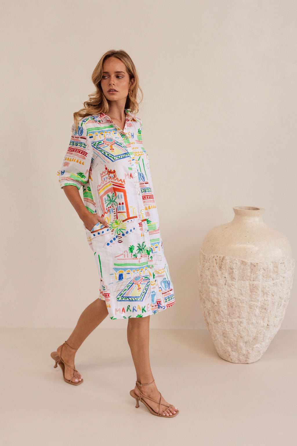 Kaleido Shirtmaker Dress - Marrakesh