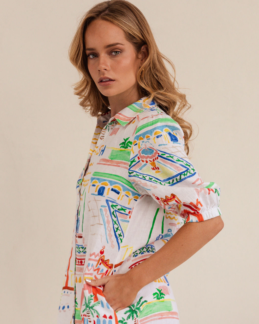 Kaleido Shirtmaker Dress - Marrakesh