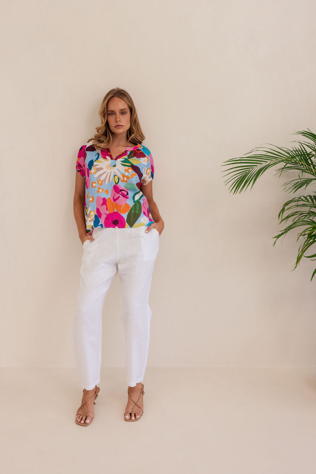 Kaleido Short Sleeve Top - Bloom Burst