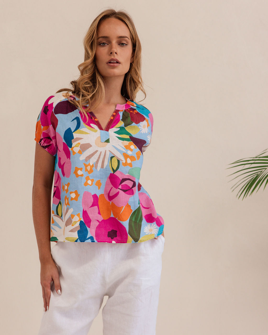 Kaleido Short Sleeve Top - Bloom Burst