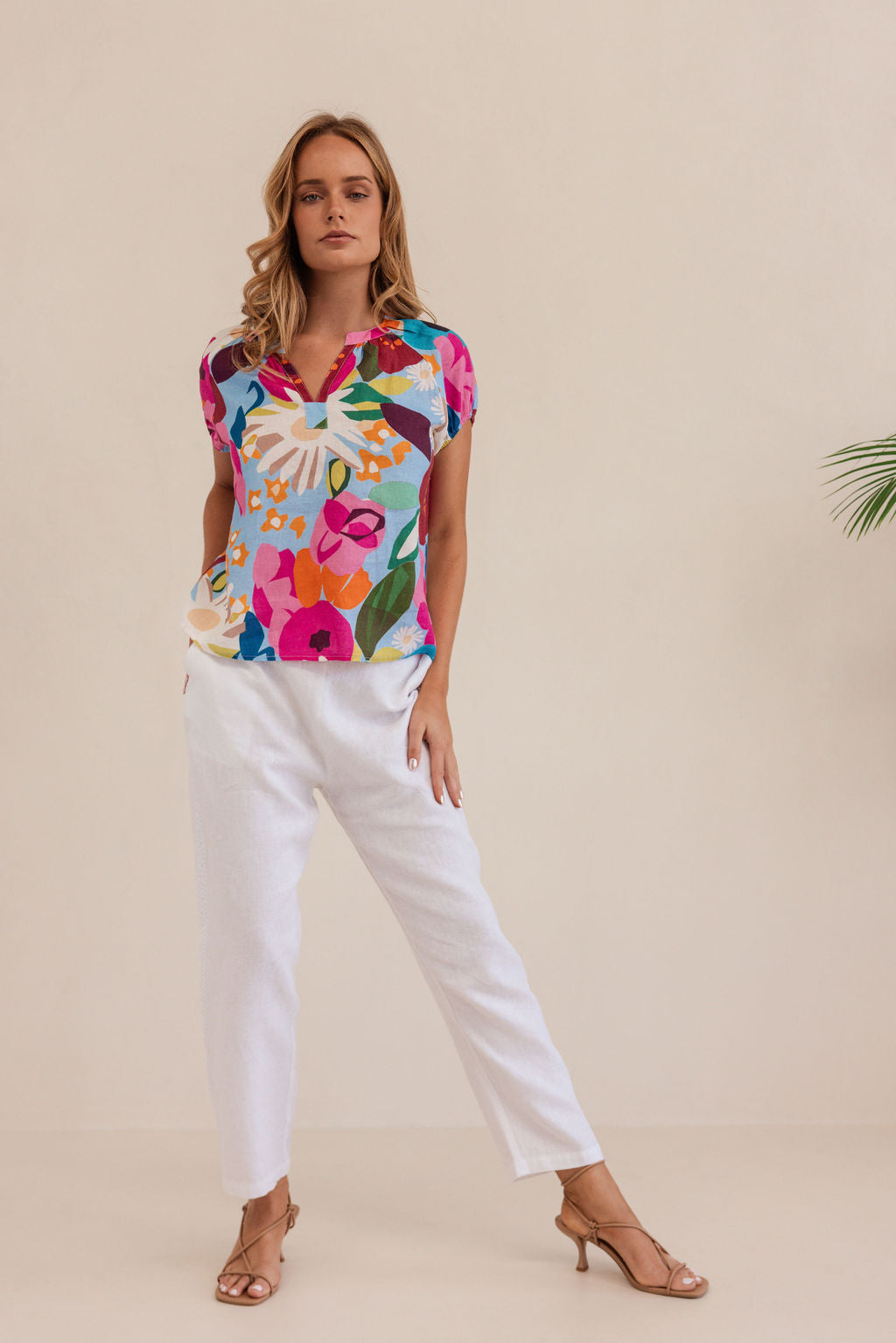 Kaleido Short Sleeve Top - Bloom Burst