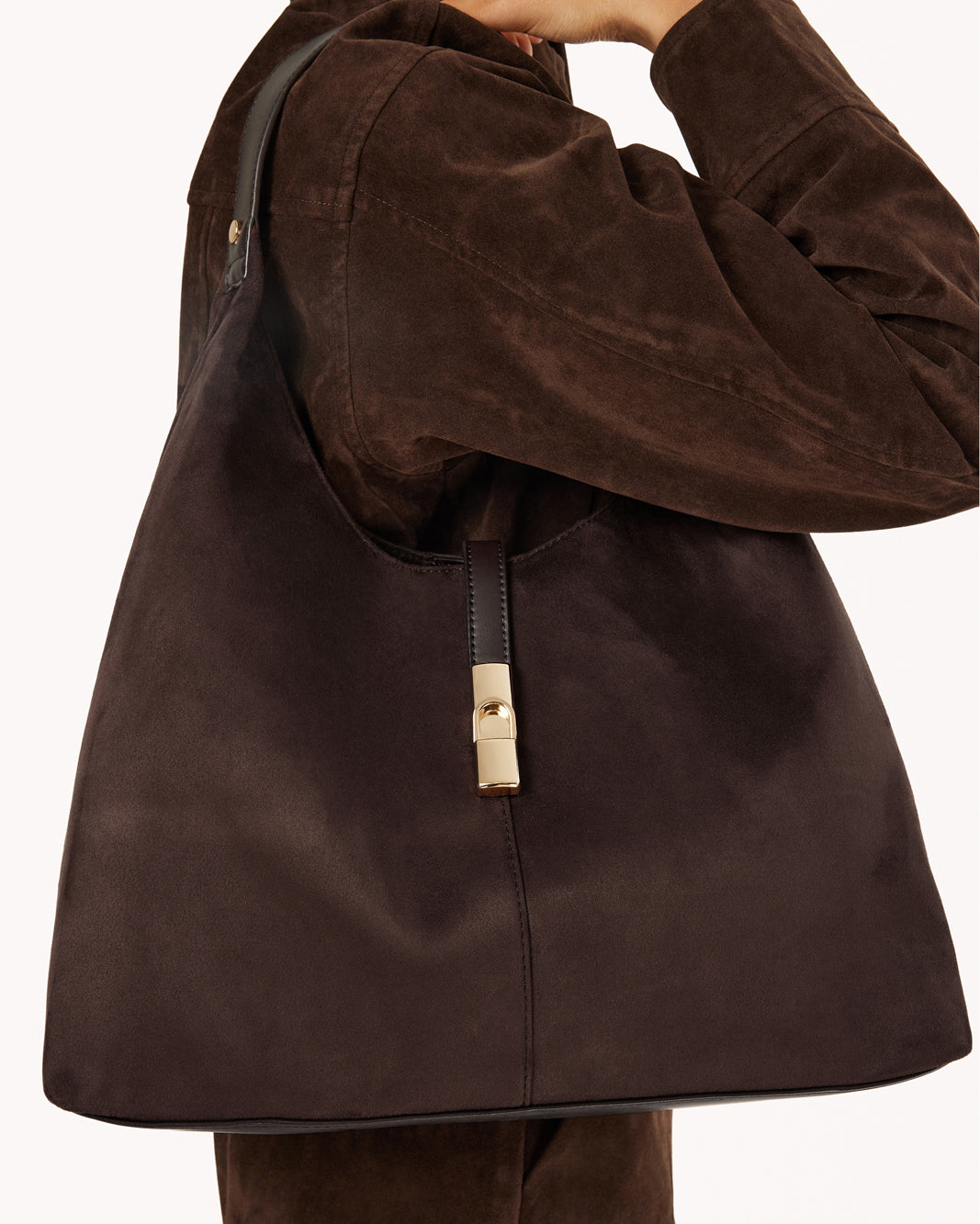 Billini LAMARR Shoulder Bag - Chocolate Suede