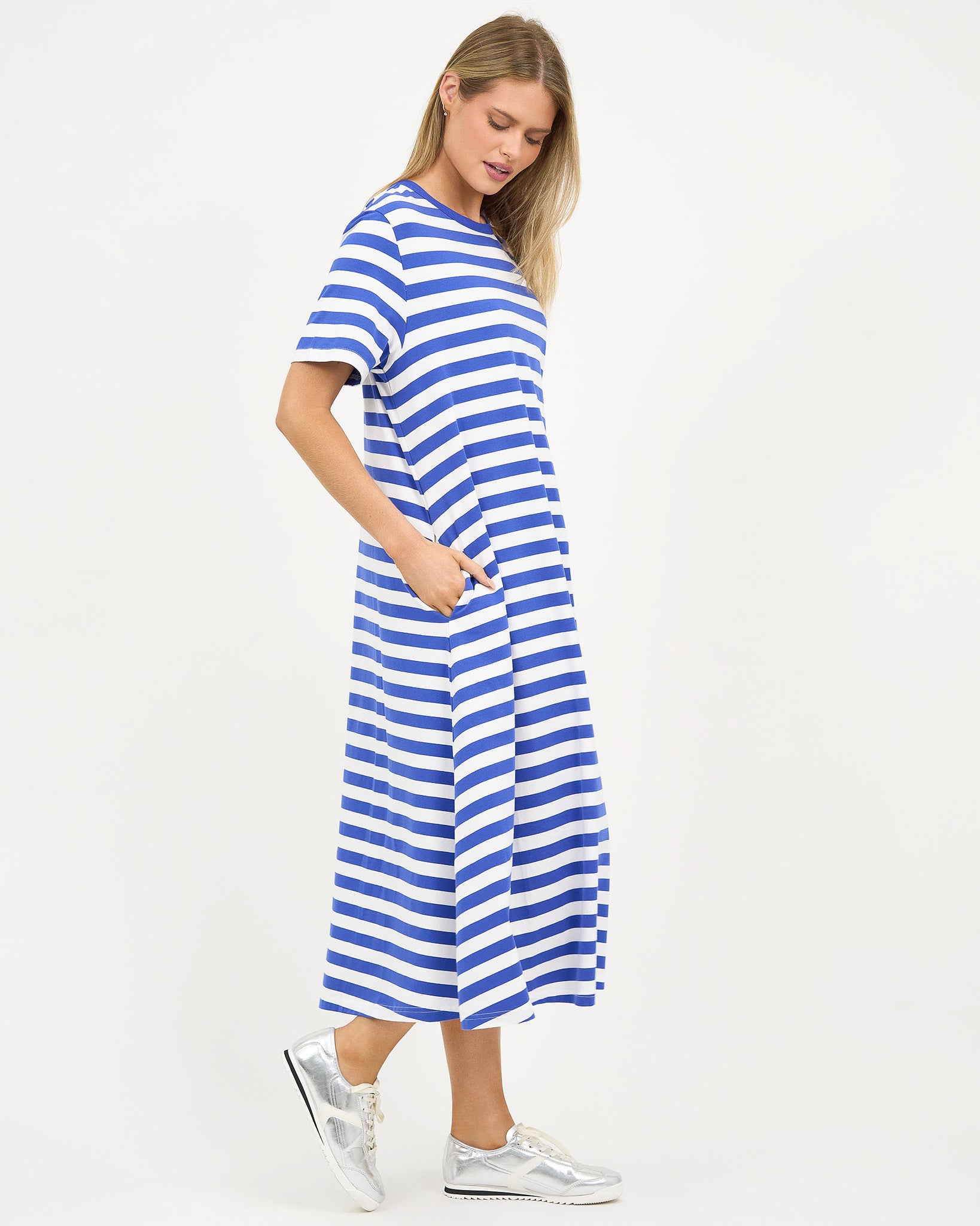 Liberty Rose Seaside Stripe Relaxed Dress