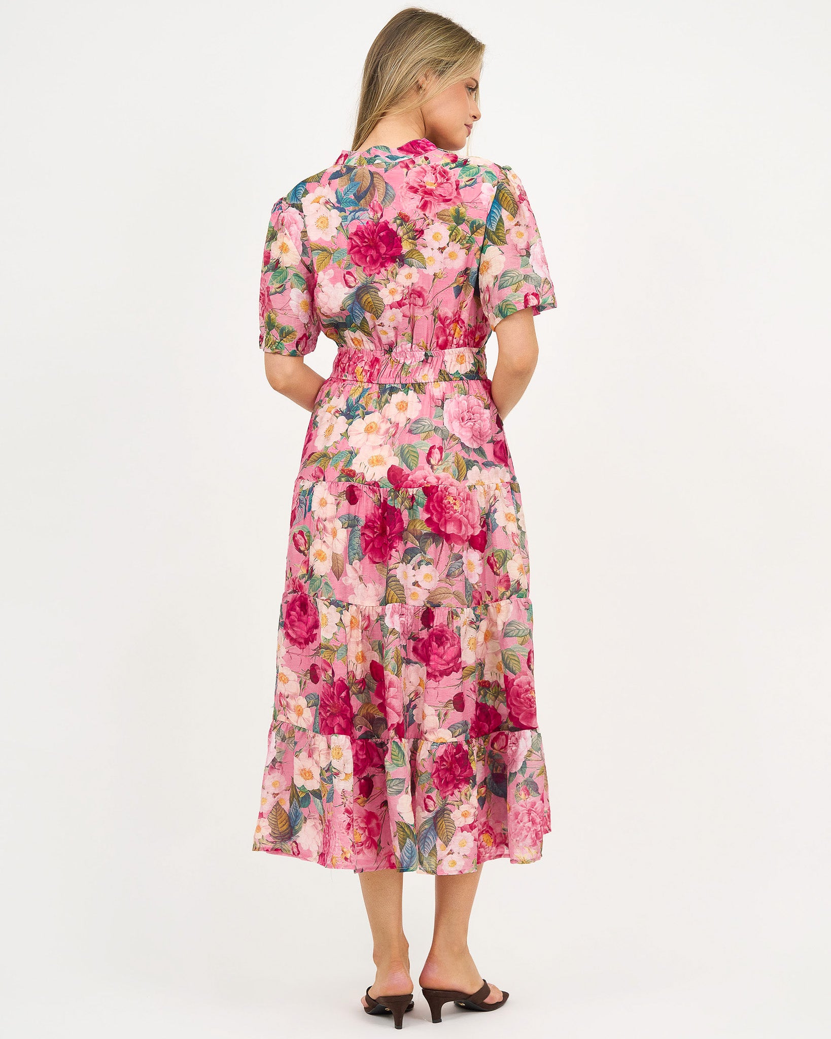 Liberty Rose Summer Garden Midi Dress
