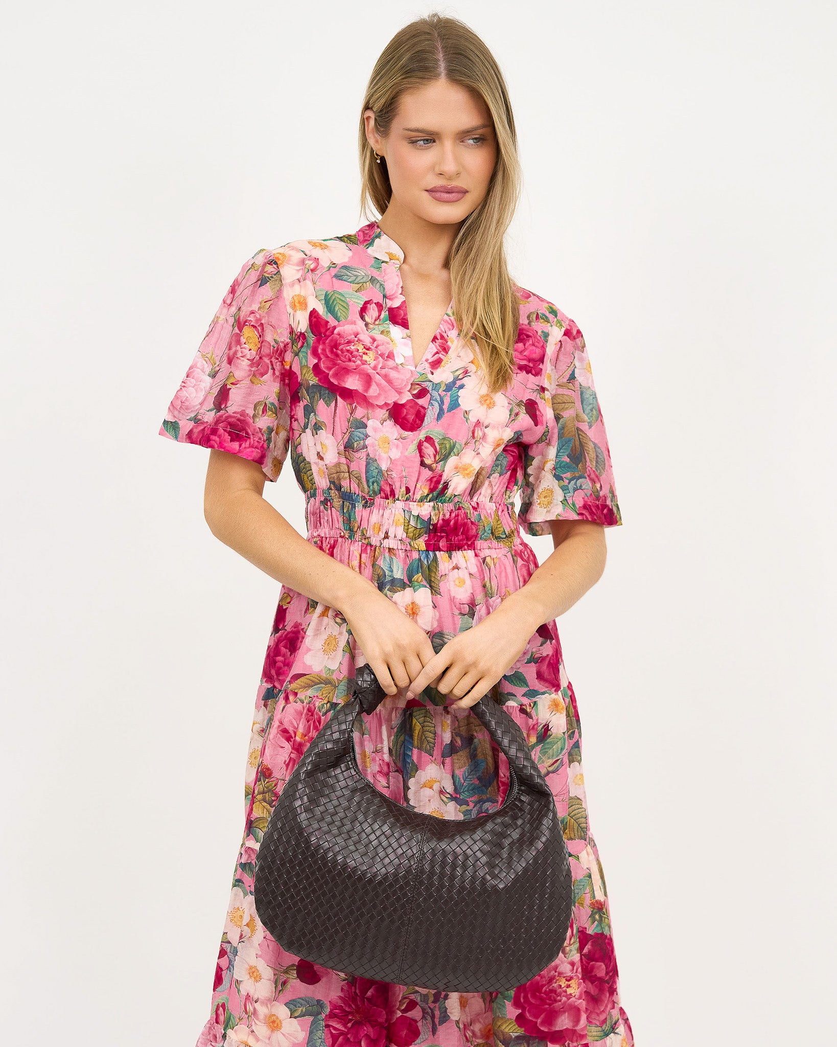 Liberty Rose Summer Garden Midi Dress