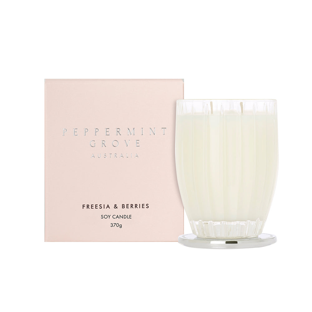 Peppermint Grove Freesia & Berries Soy Large Candle 370g
