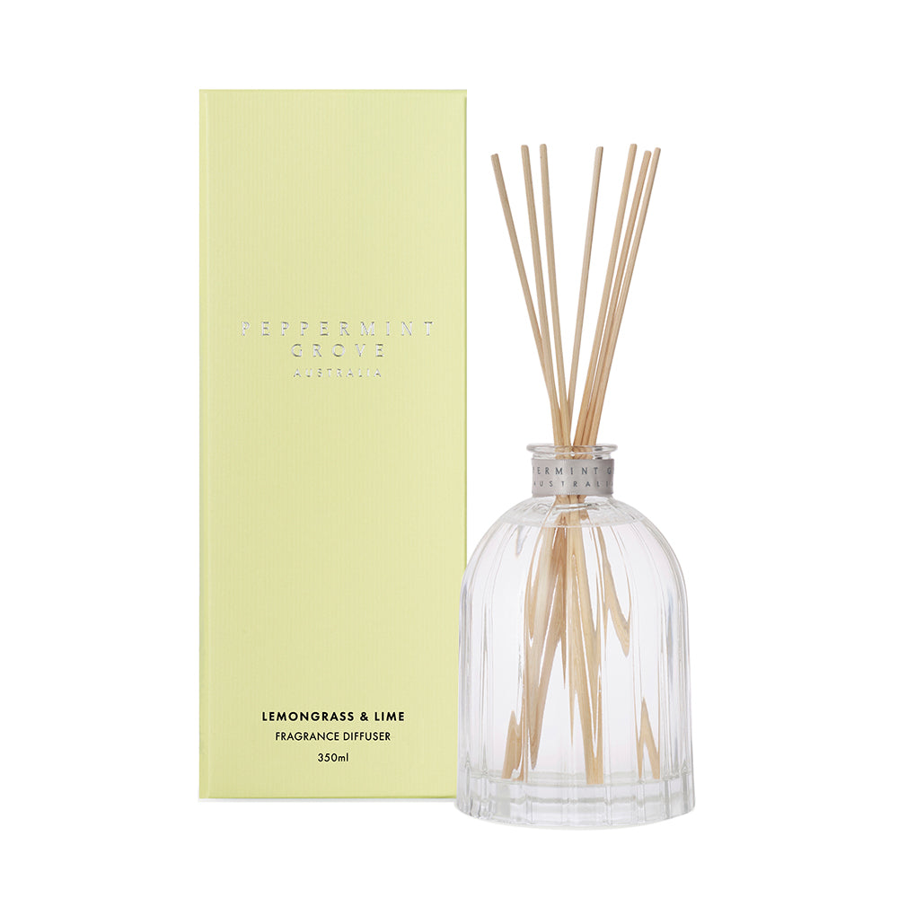 Peppermint Grove Lemongrass & Lime Fragrance Large Diffuser 350ml