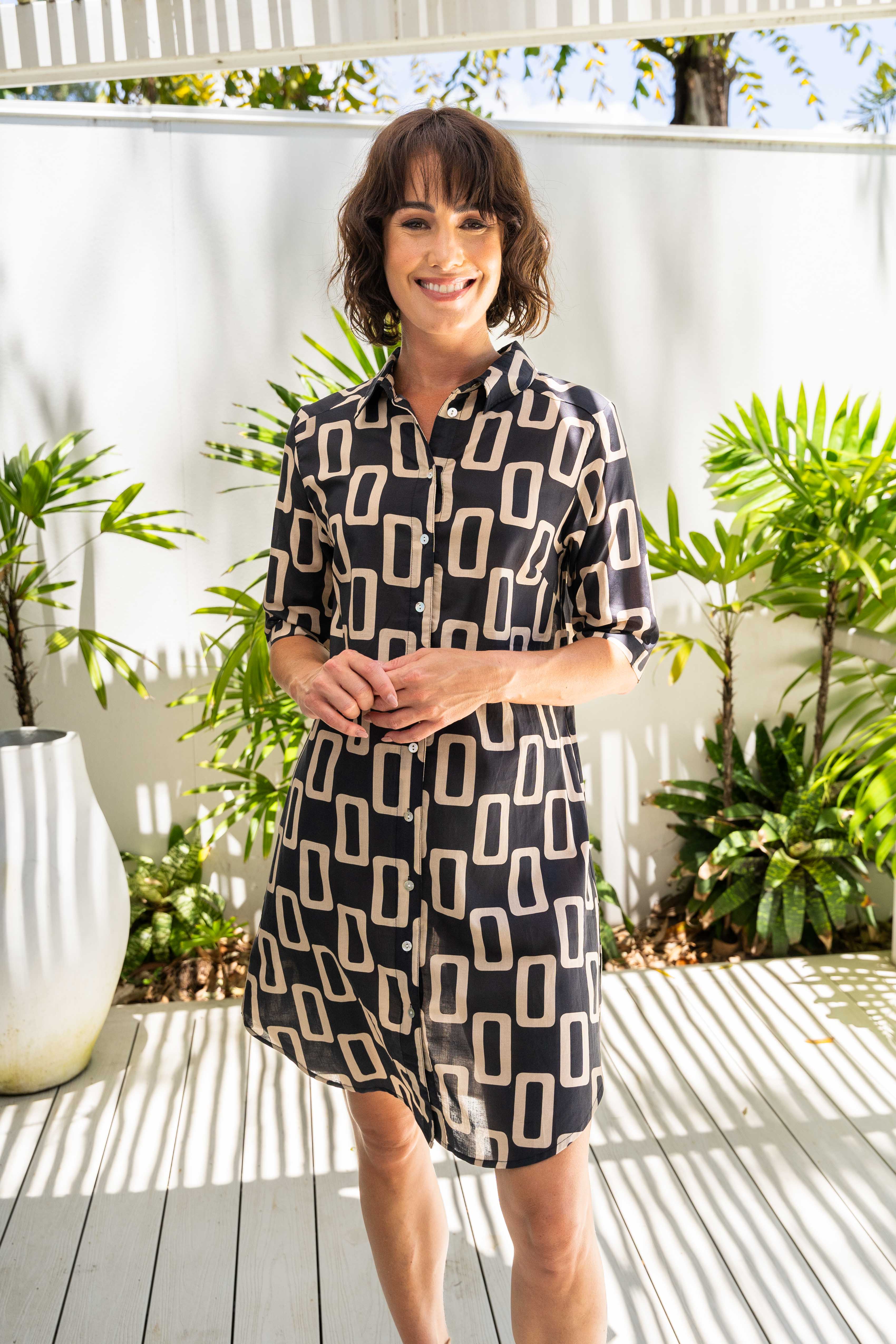 See Saw Shirtmaker Dress - Geo