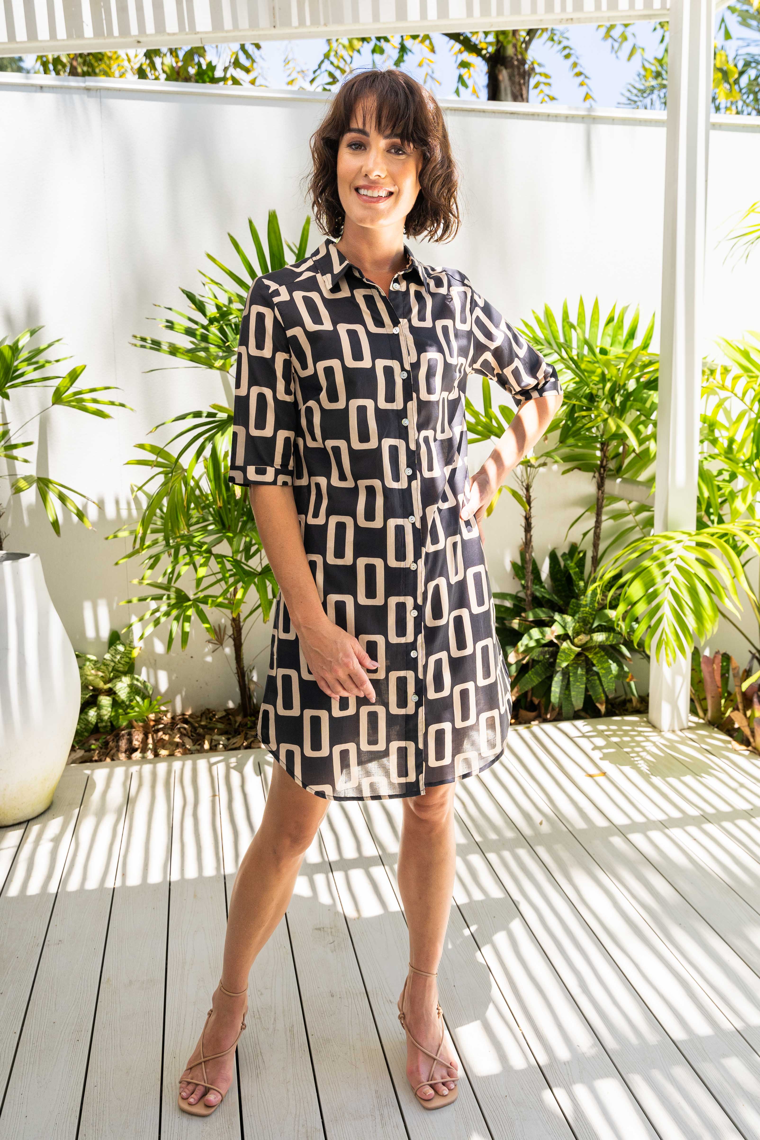 See Saw Shirtmaker Dress - Geo