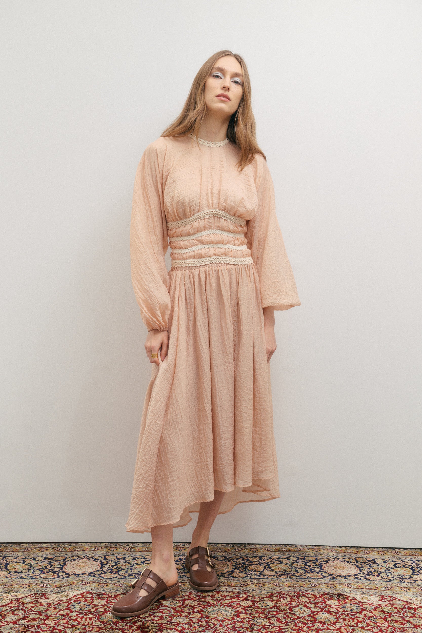 Maevarii Poetic Dreams Maxi Skirt - Peach Pearl