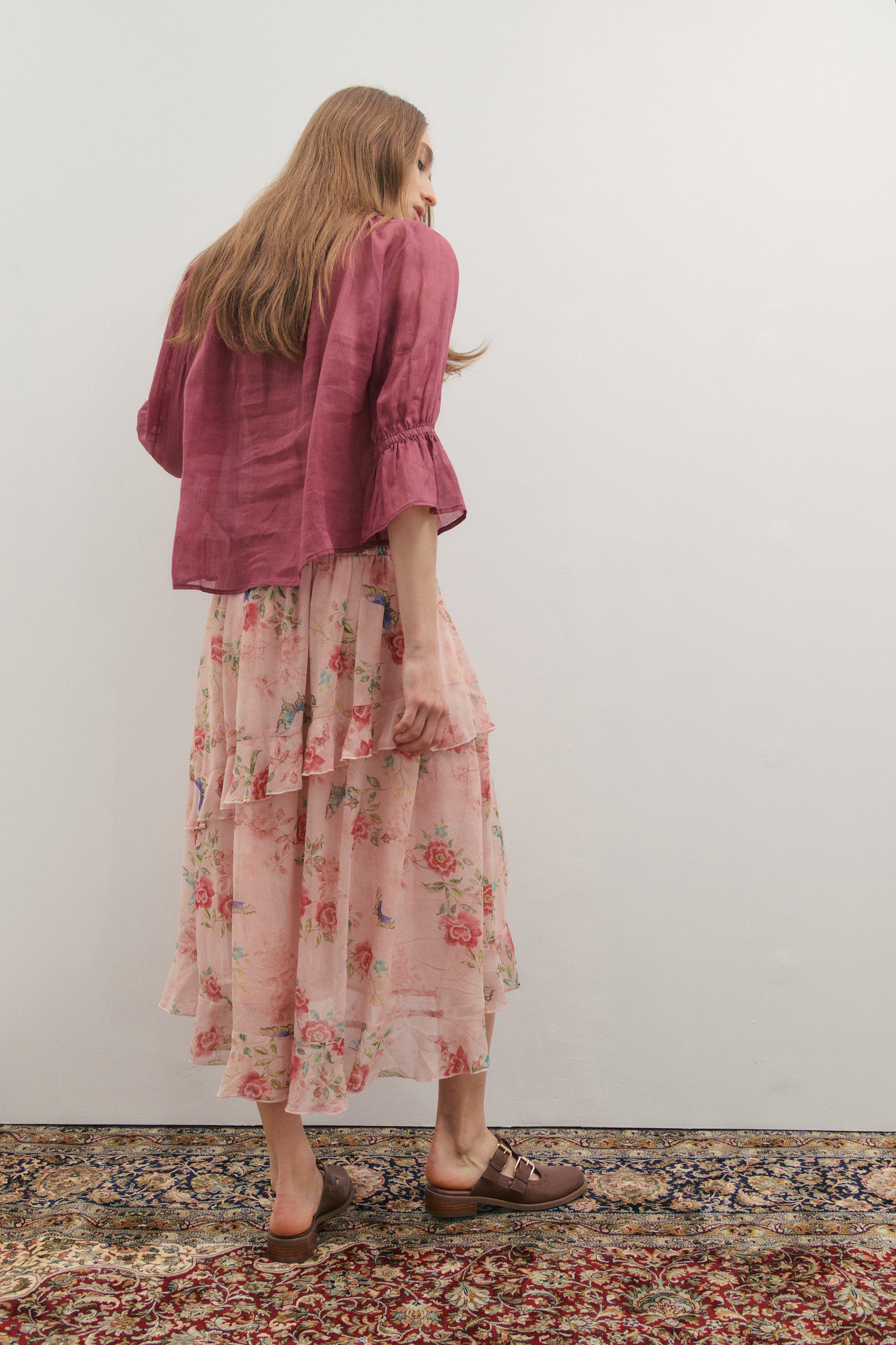 Maevarii Faithfull Blouse - Dark Scarlet