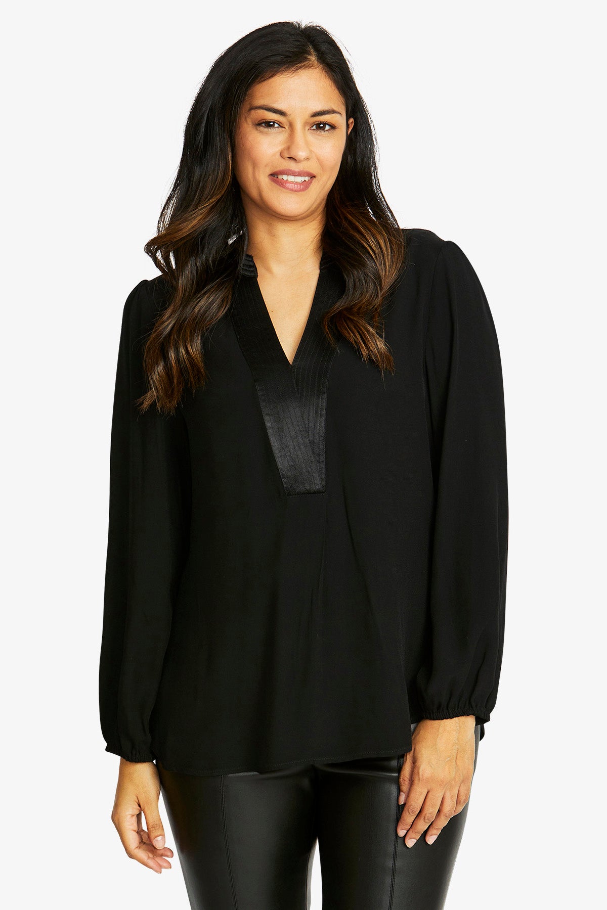 Ping Pong Nickie Long Sleeve Top - Black