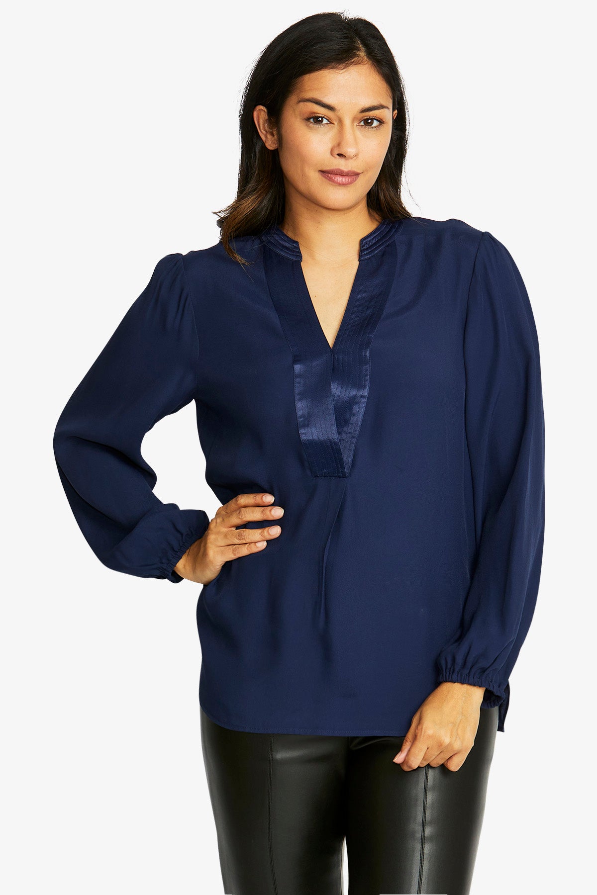 Ping Pong Nickie Long Sleeve Top - Navy