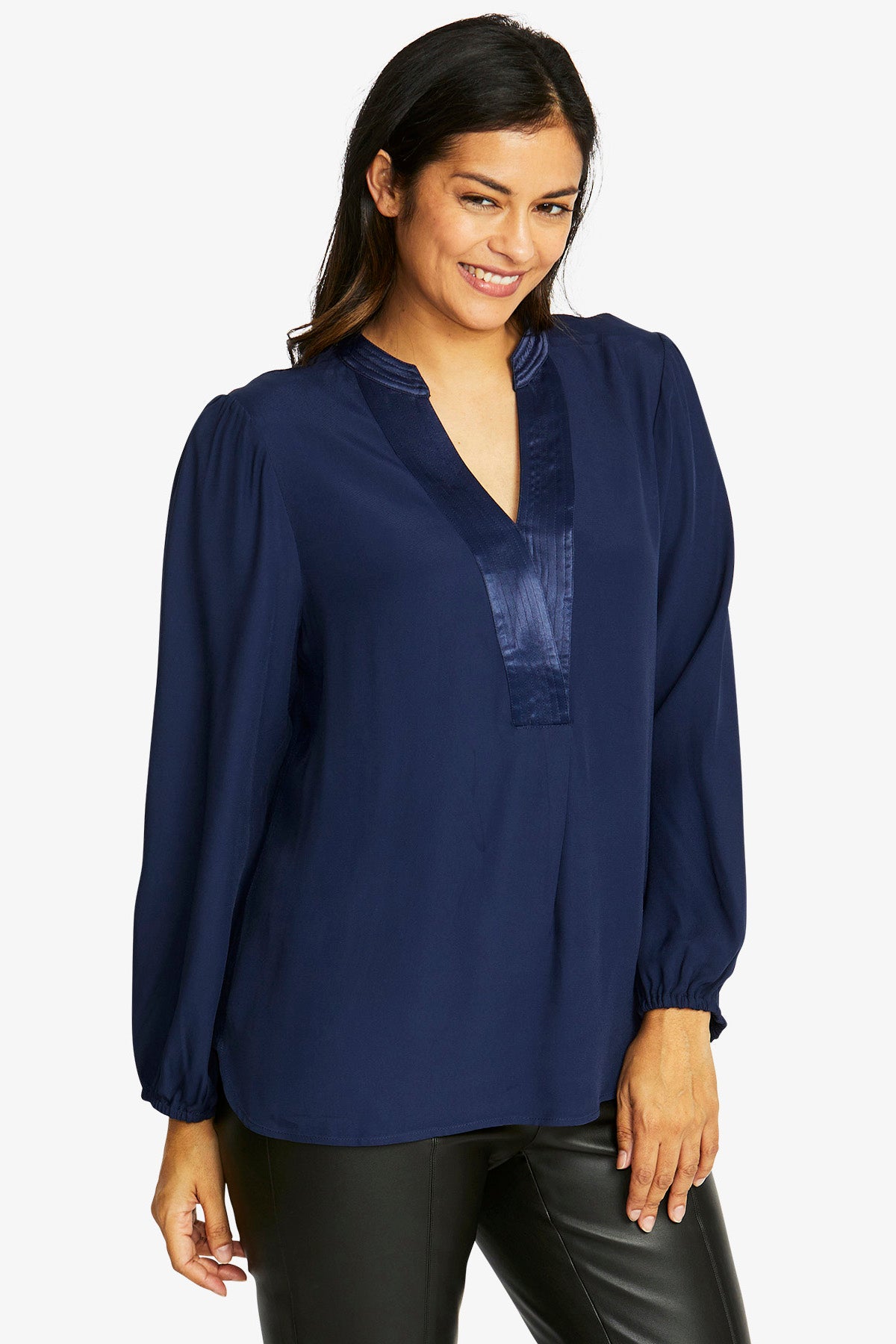 Ping Pong Nickie Long Sleeve Top - Navy