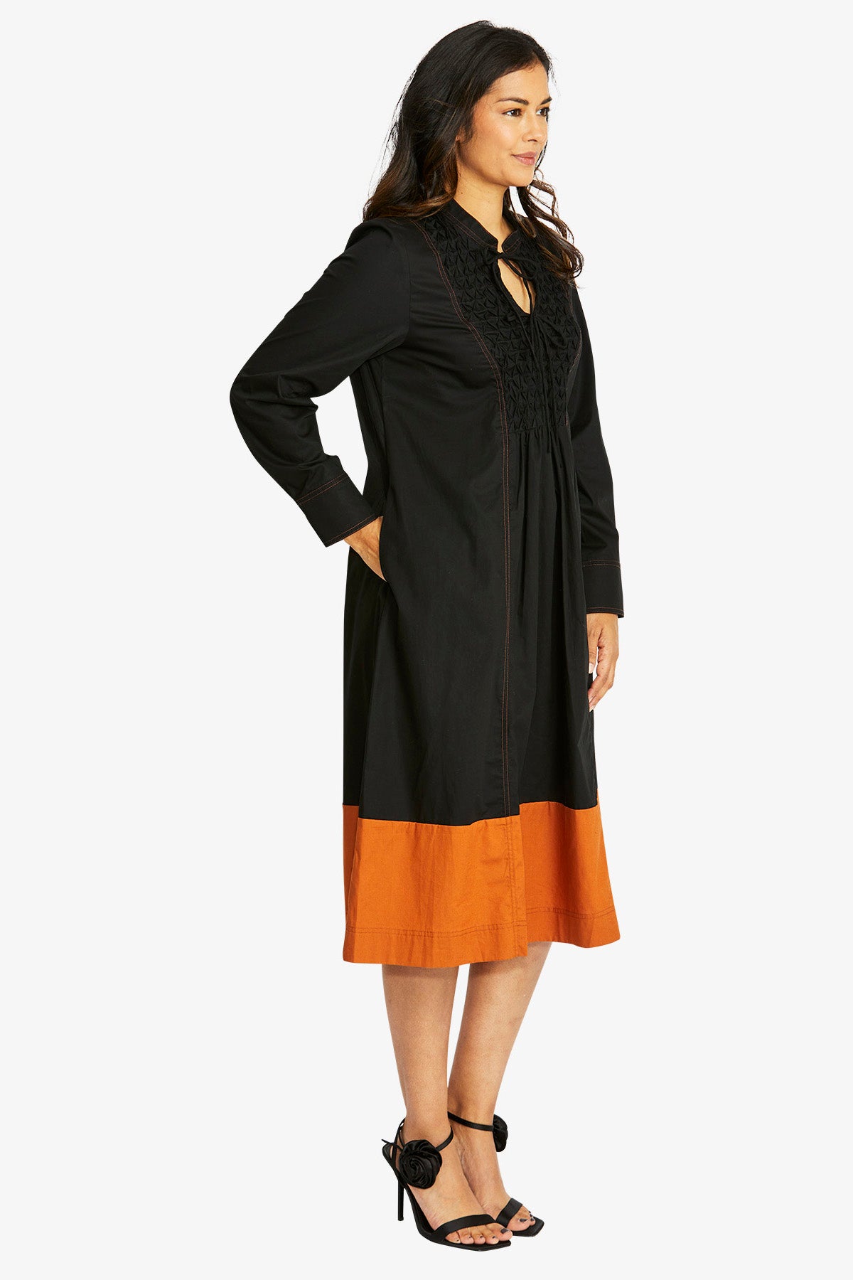 Ping Pong Theodora Dress - Black/Cashew