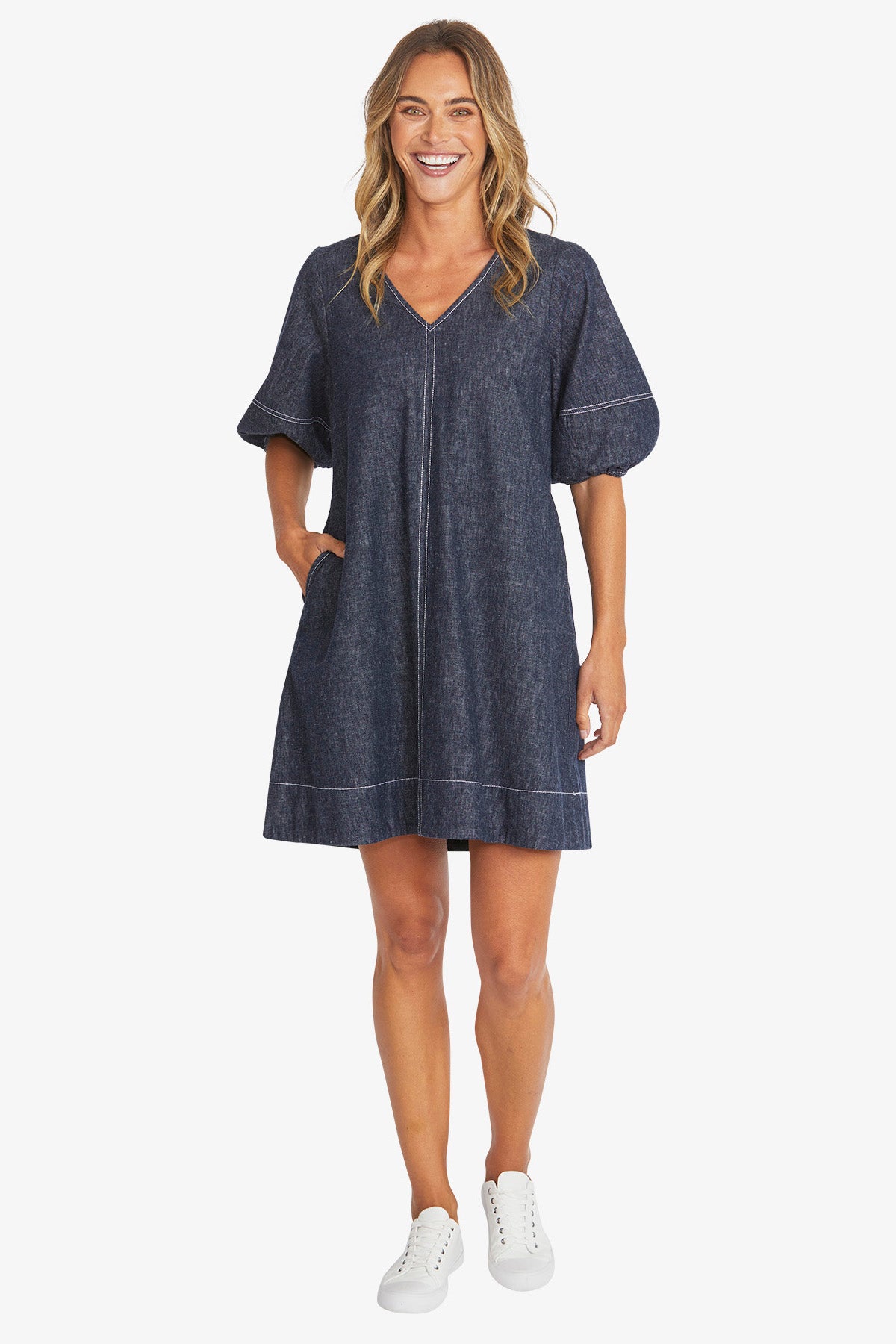 Ping Pong Taylor Dress - Indigo Mix
