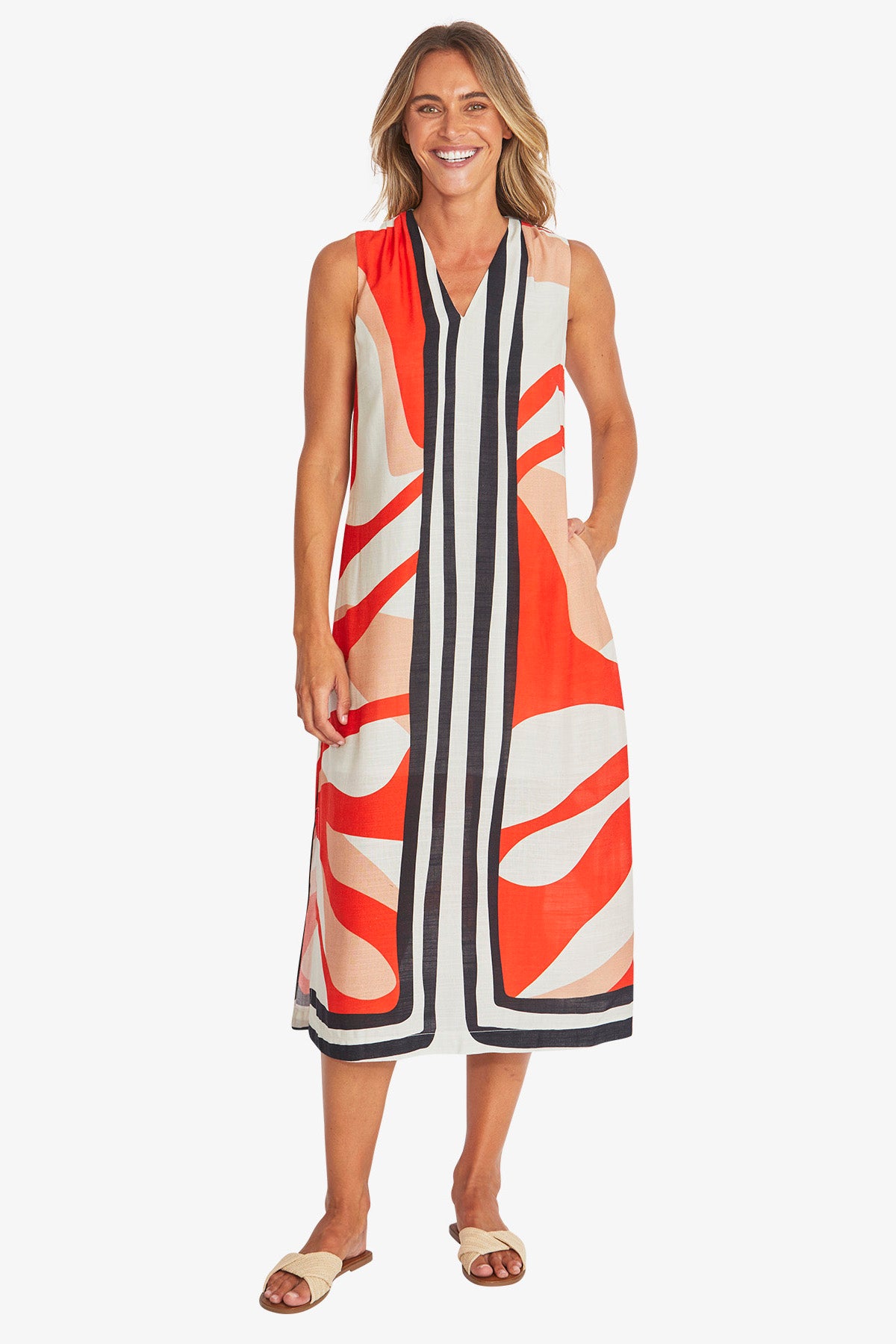 Ping Pong Linear Maxi Dress
