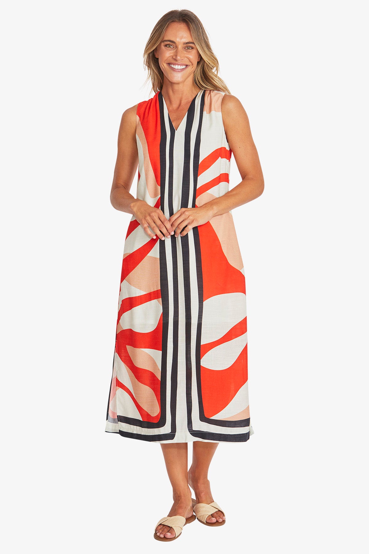 Ping Pong Linear Maxi Dress