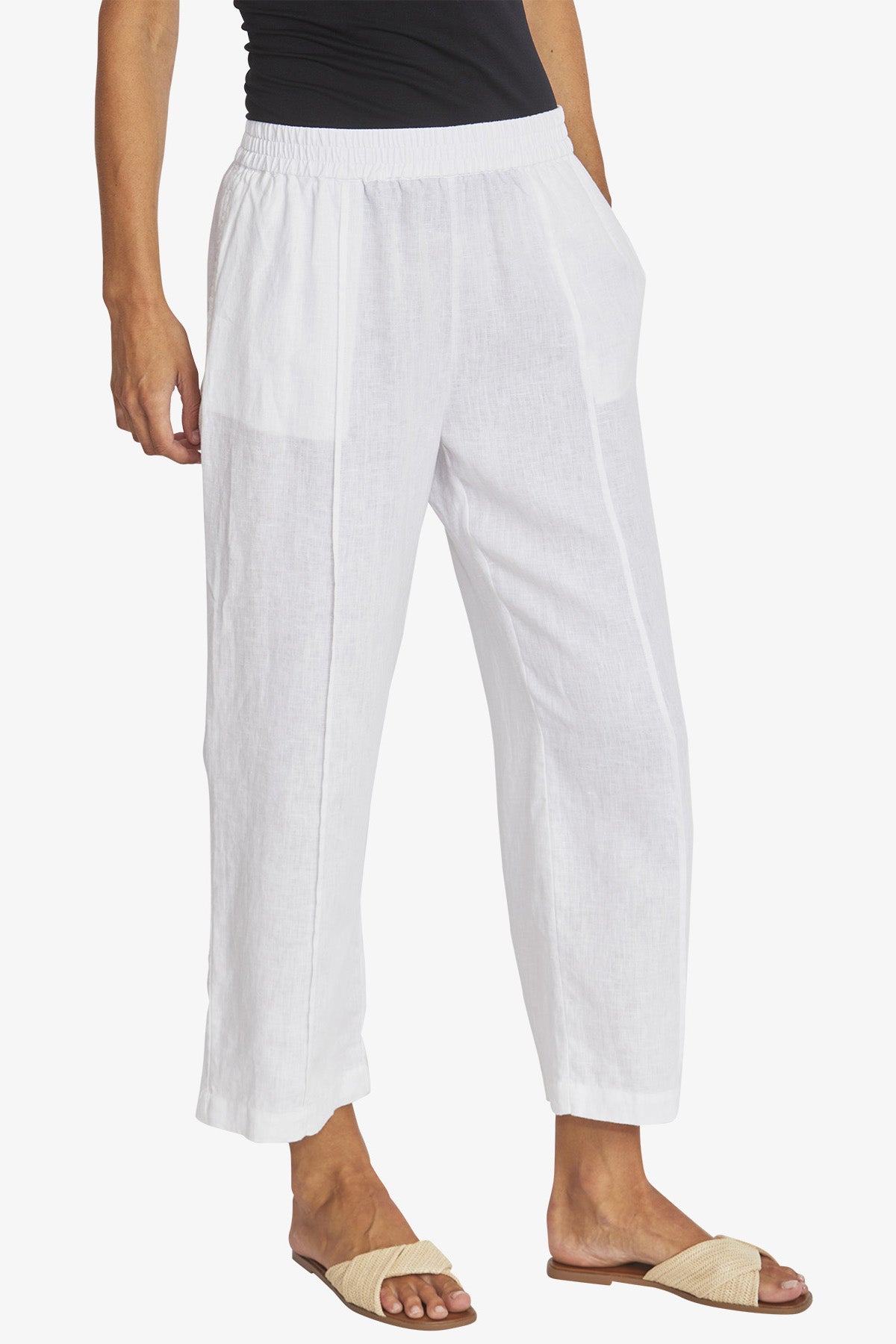 Ping Pong Tropez Linen Pant - White