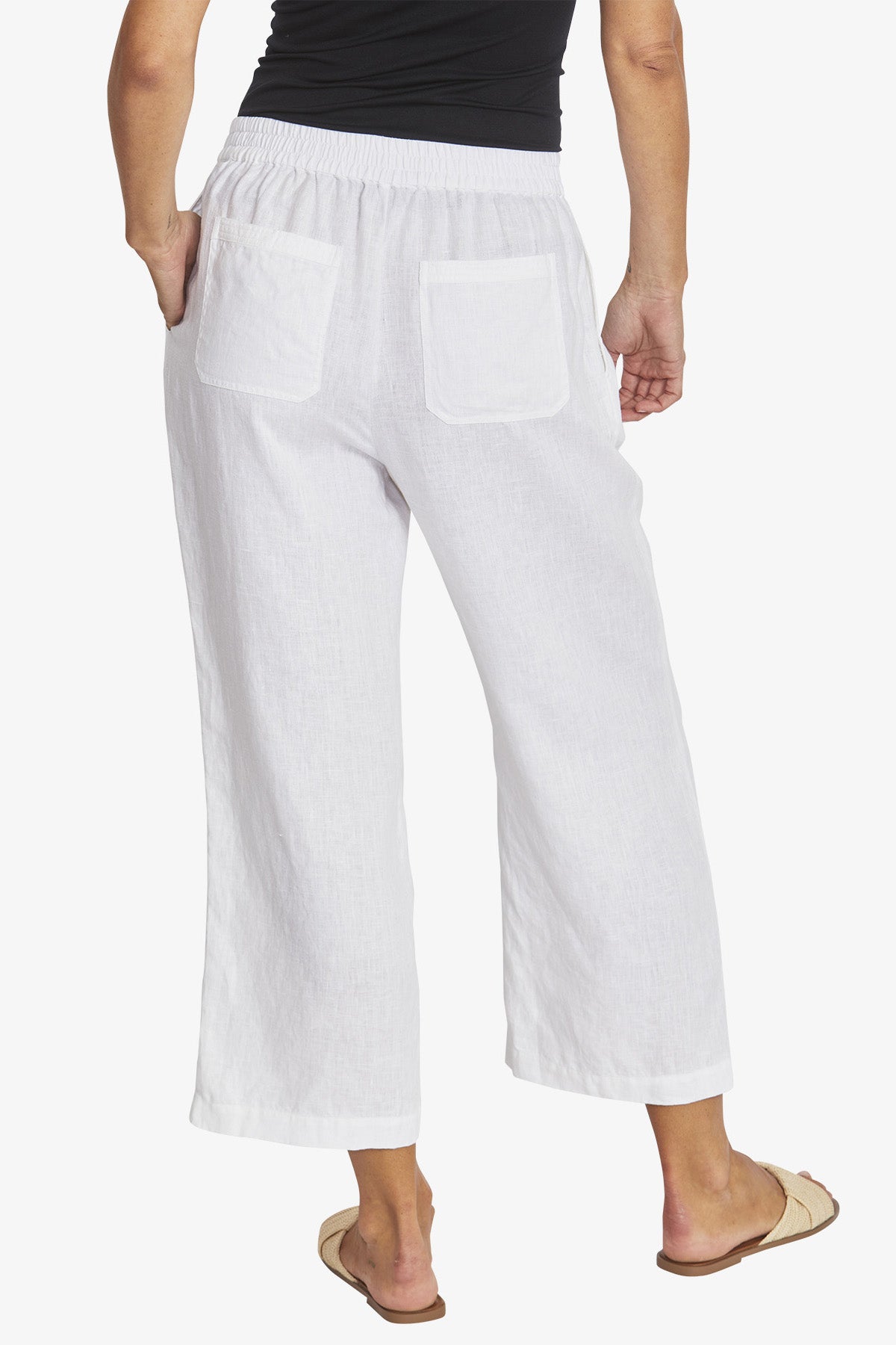 Ping Pong Tropez Linen Pant - White