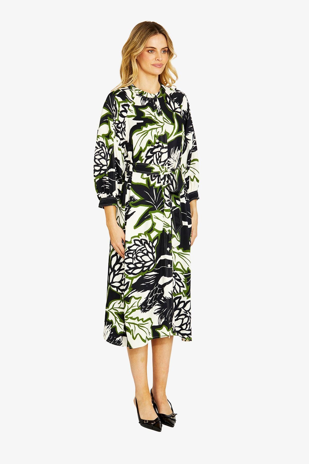Ping Pong Nella Raglan Dress - Abstract Floral