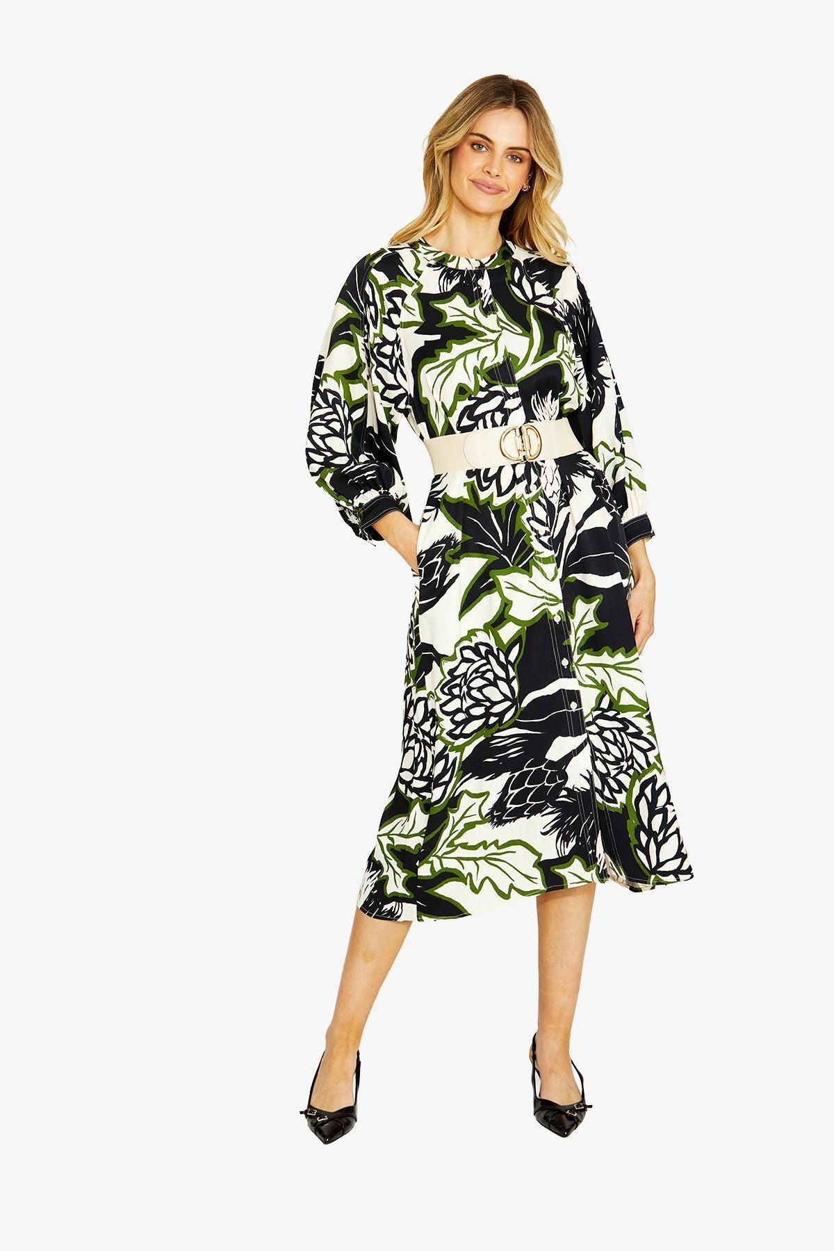 Ping Pong Nella Raglan Dress - Abstract Floral