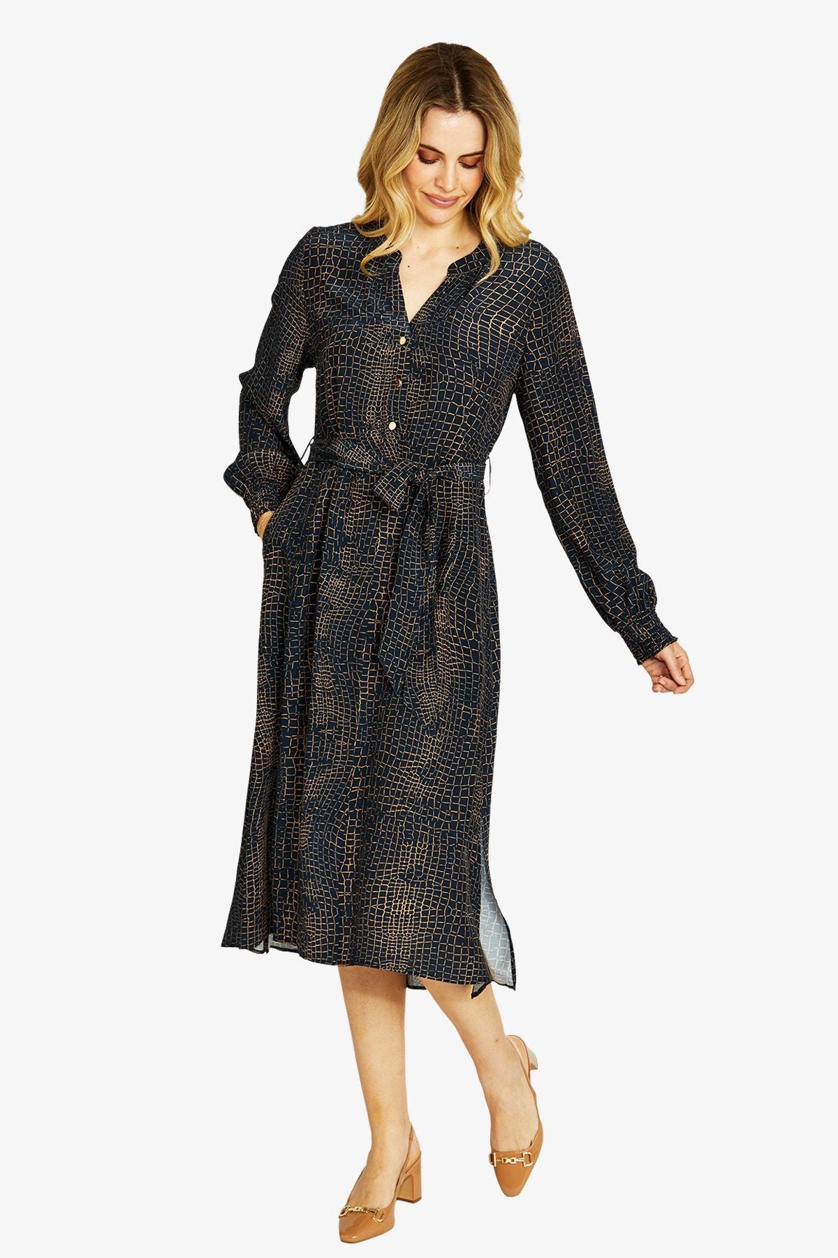 Ping Pong Alligator Midi Dress