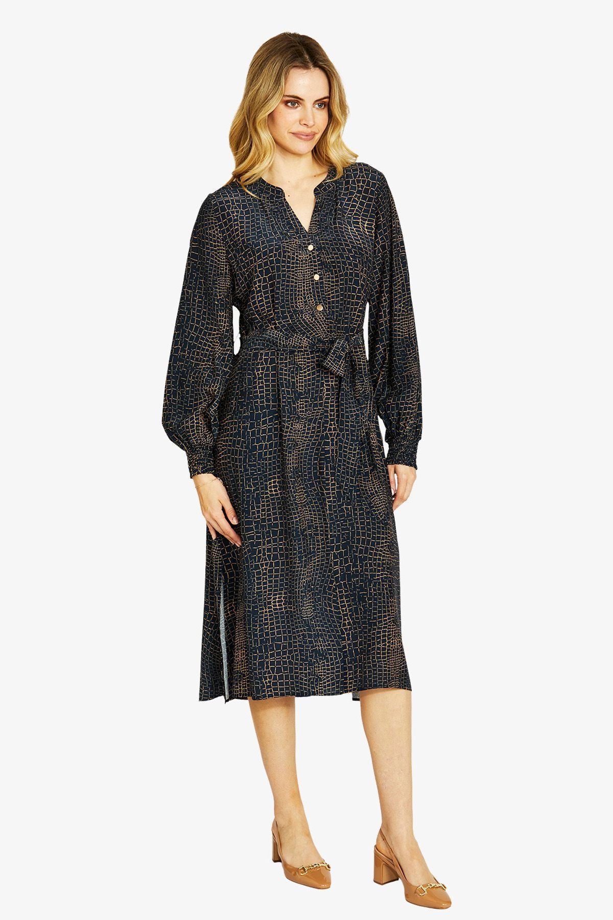 Ping Pong Alligator Midi Dress