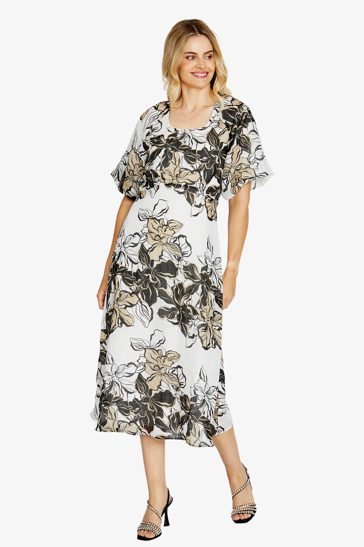 Ping Pong Eden Raglan Maxi Dress - Floral Races Print