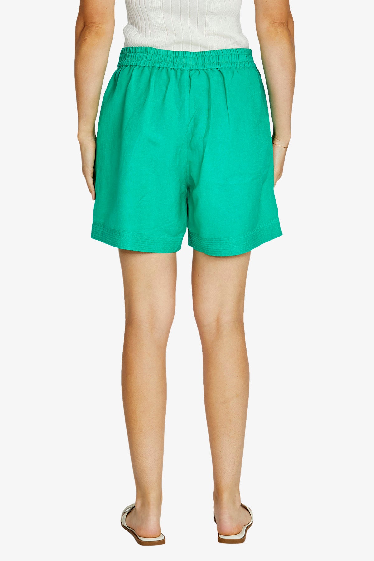 Ping Pong Lisa Stitch Hem Detail Short - Lotus Green