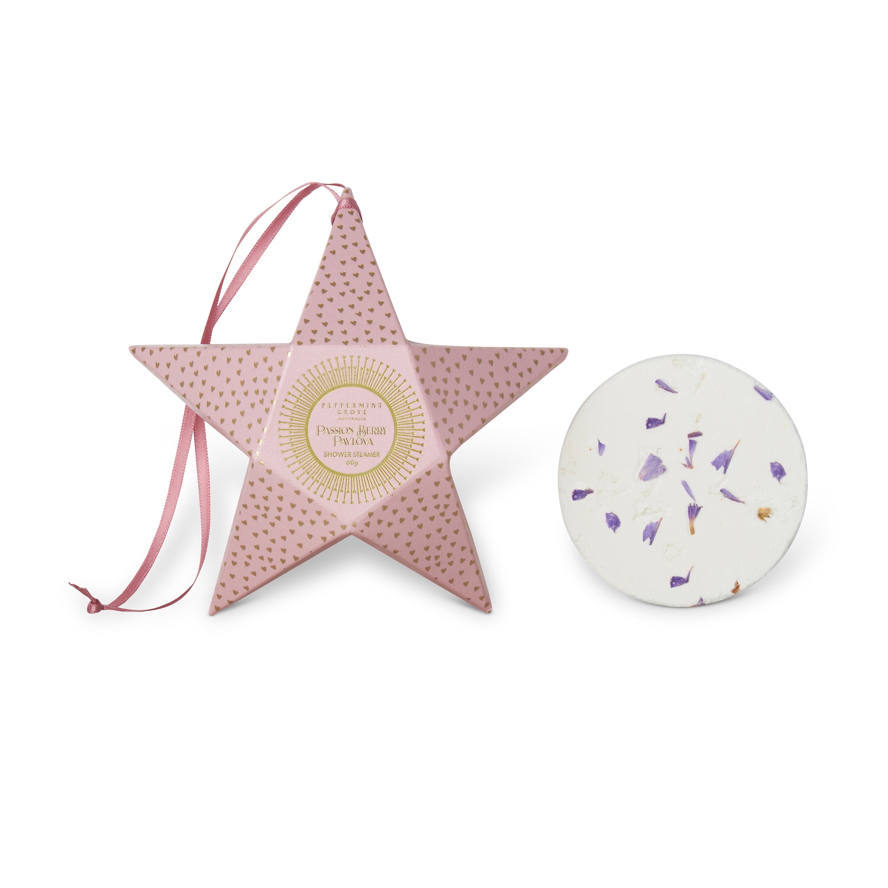 Peppermint Grove Passion Berry Pavlova Shower Steamer Decoration 60g