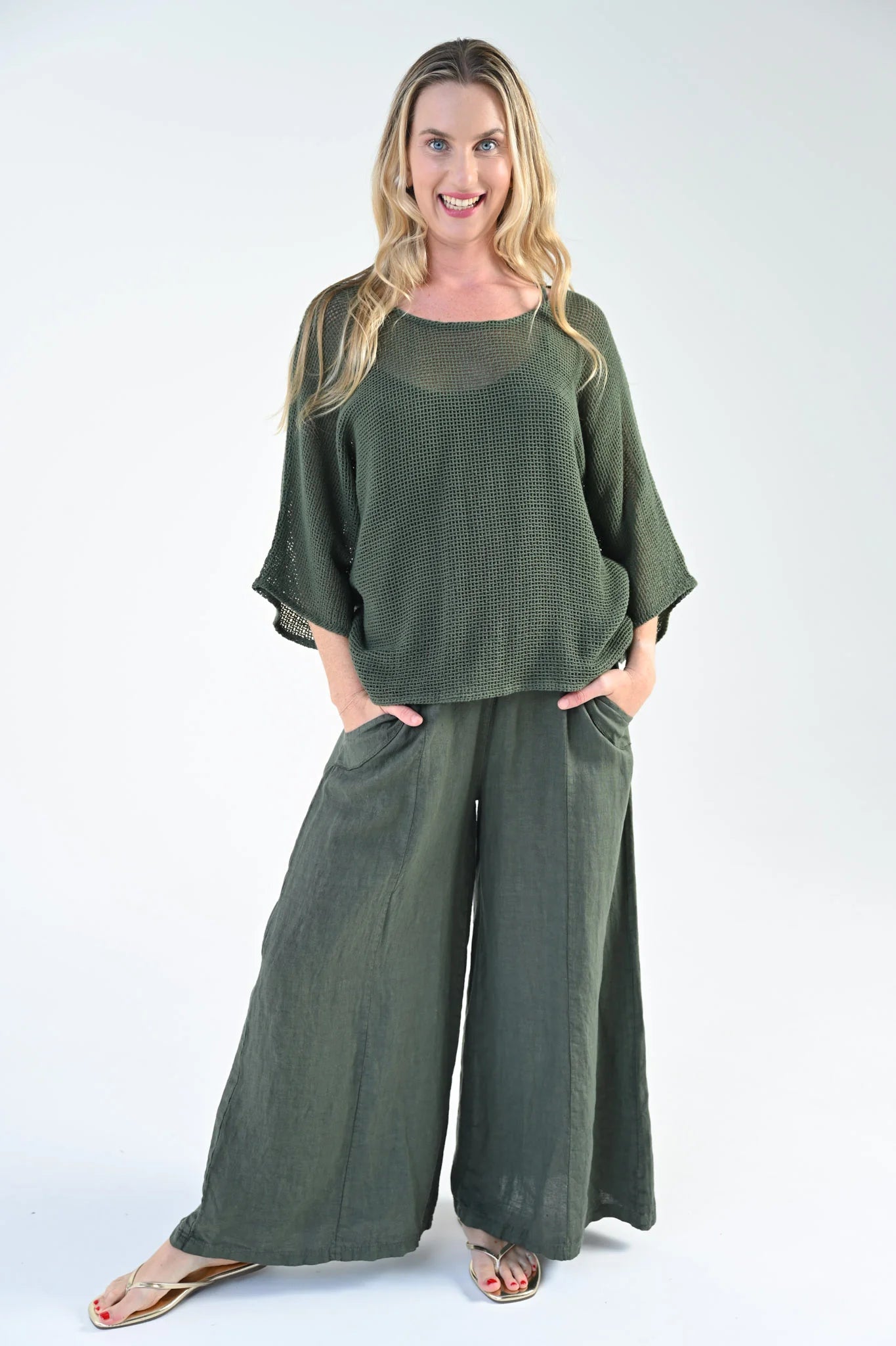 Portofino Zara Pant - Khaki