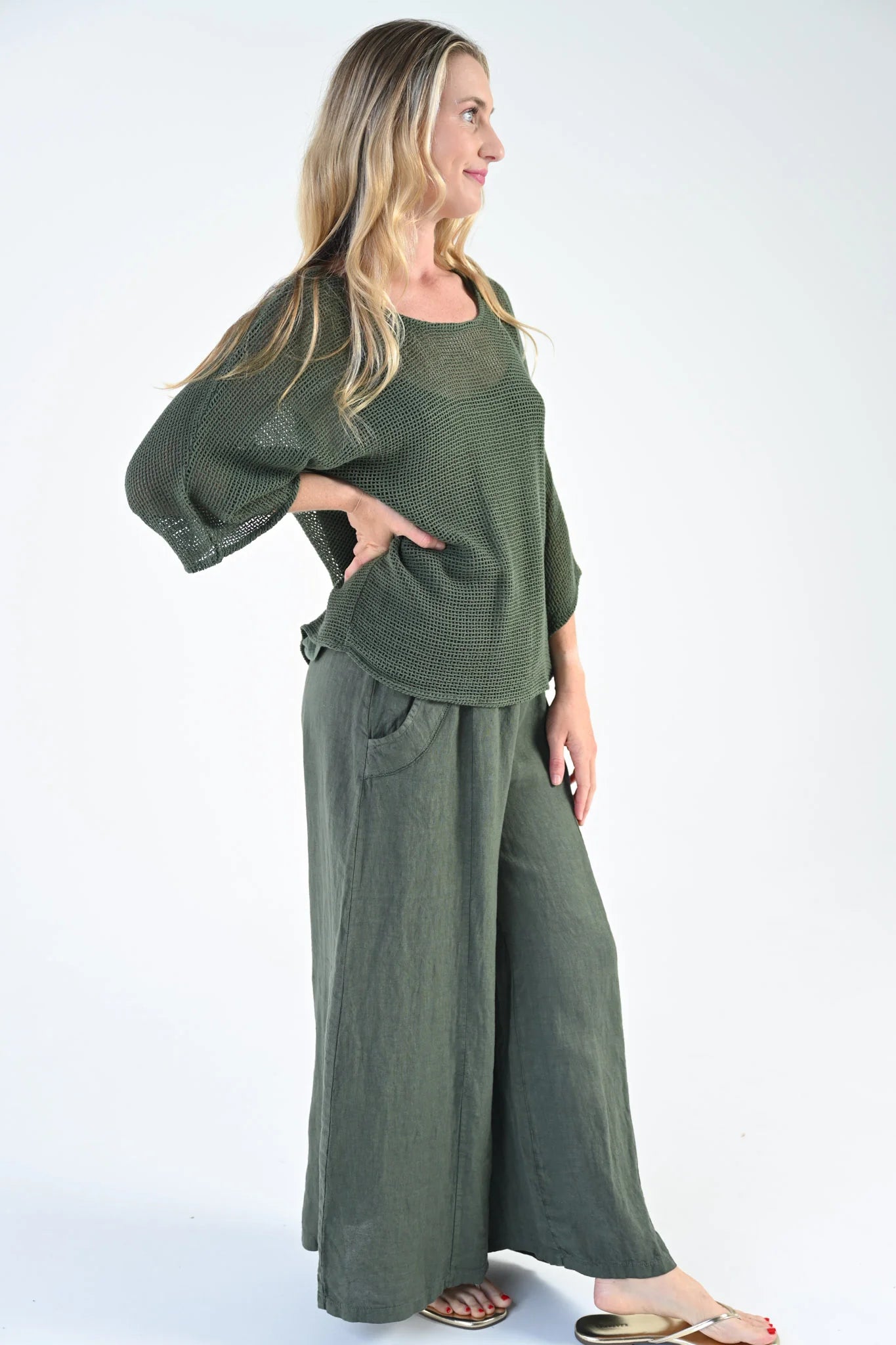 Portofino Zara Pant - Khaki