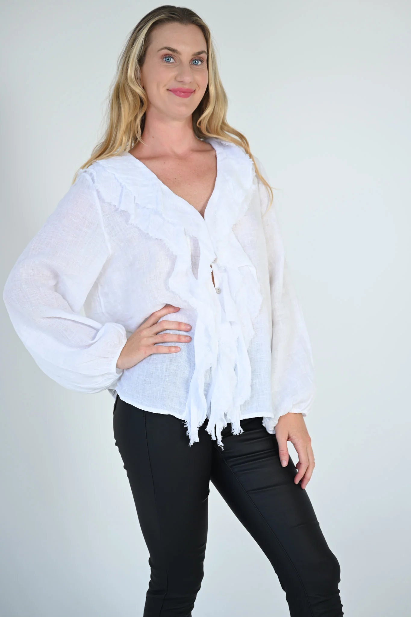 Portofino Pounce Top - White