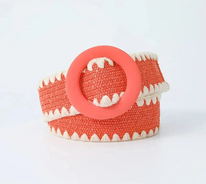 Tropicana Round Buckle Belt