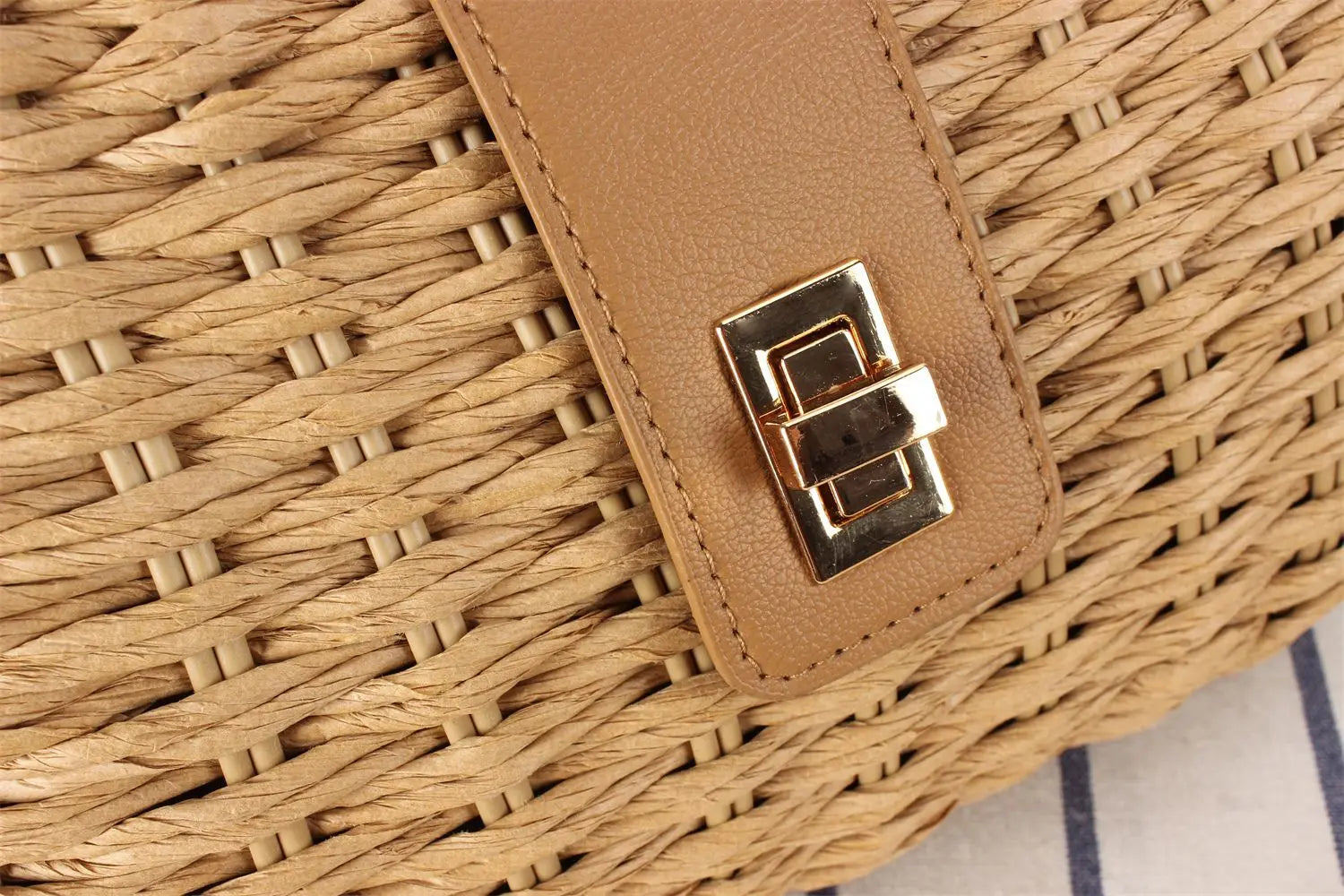 Coastal Breeze Woven Bag