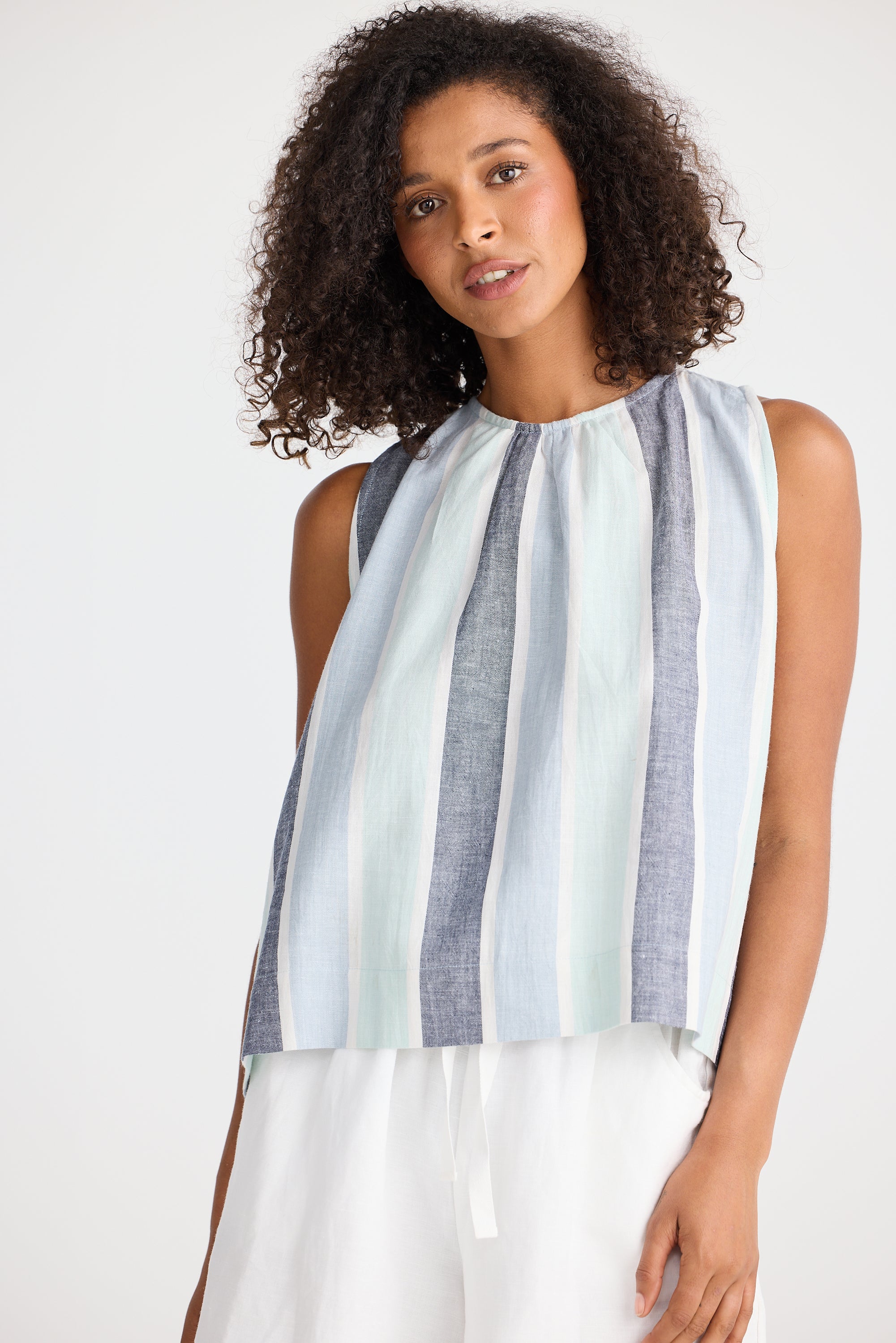 The Shanty Corp Keo Top - Tulip Stripe