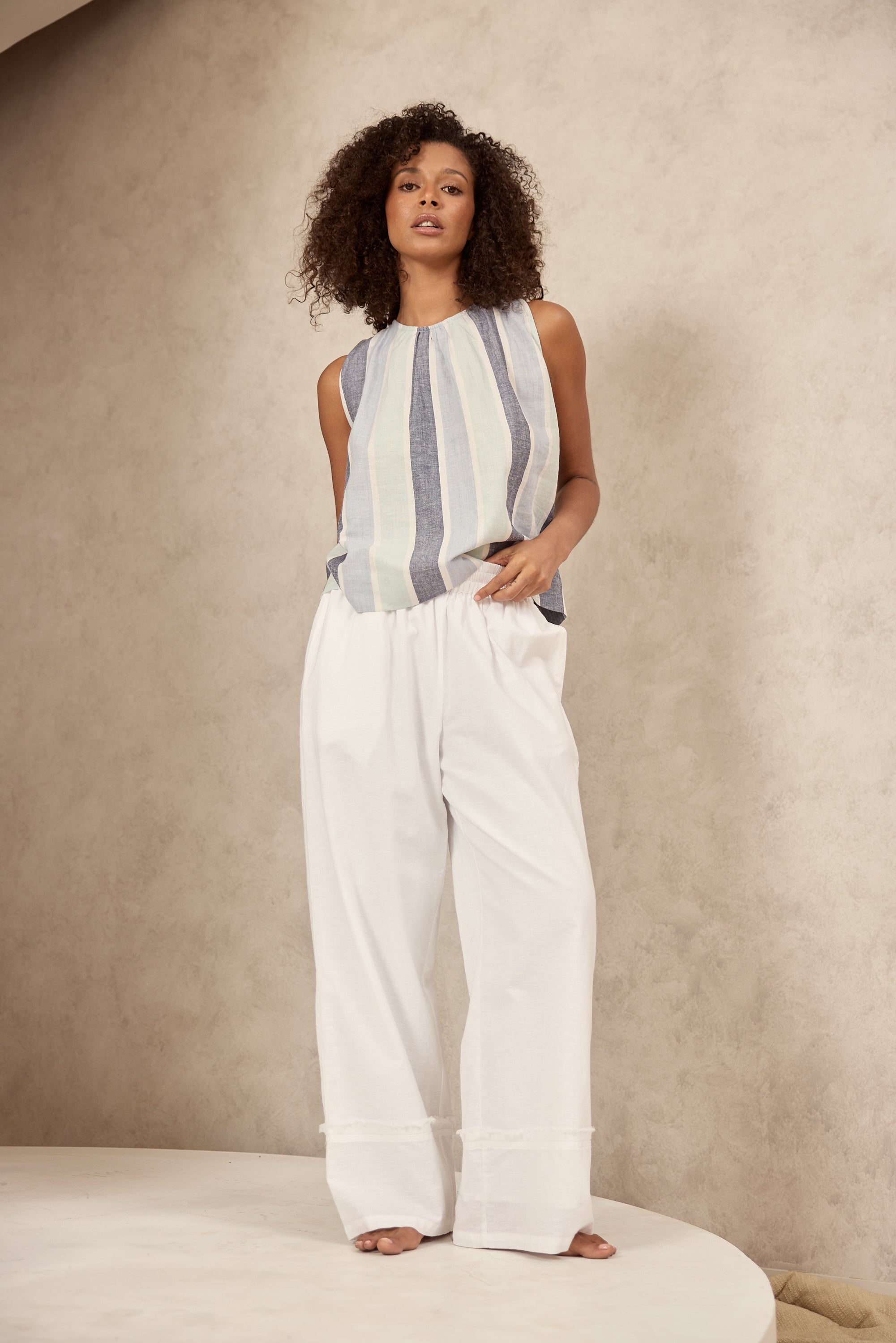 The Shanty Corp Keo Top - Tulip Stripe