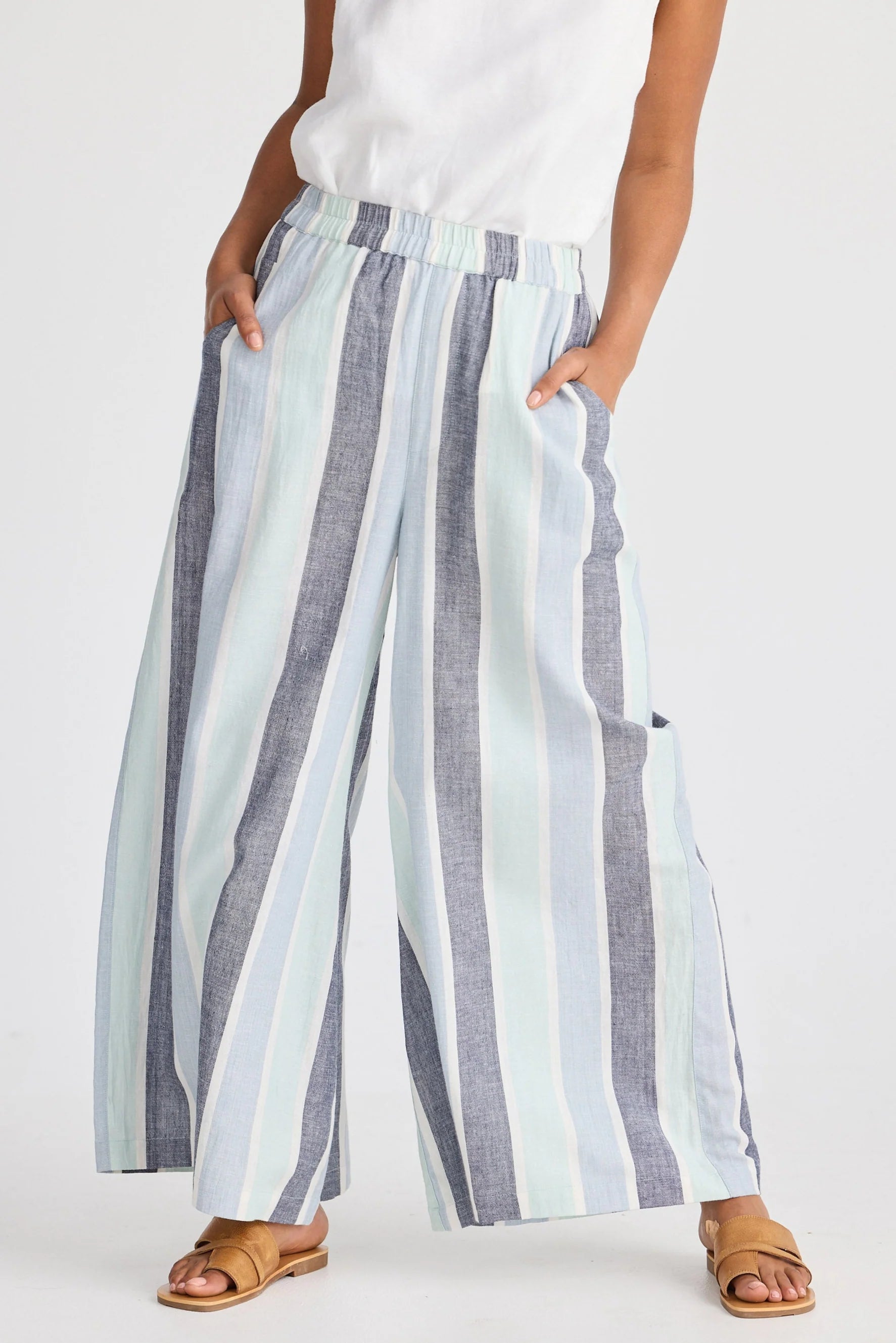 The Shanty Corp Positano Pant - Tulip Stripe