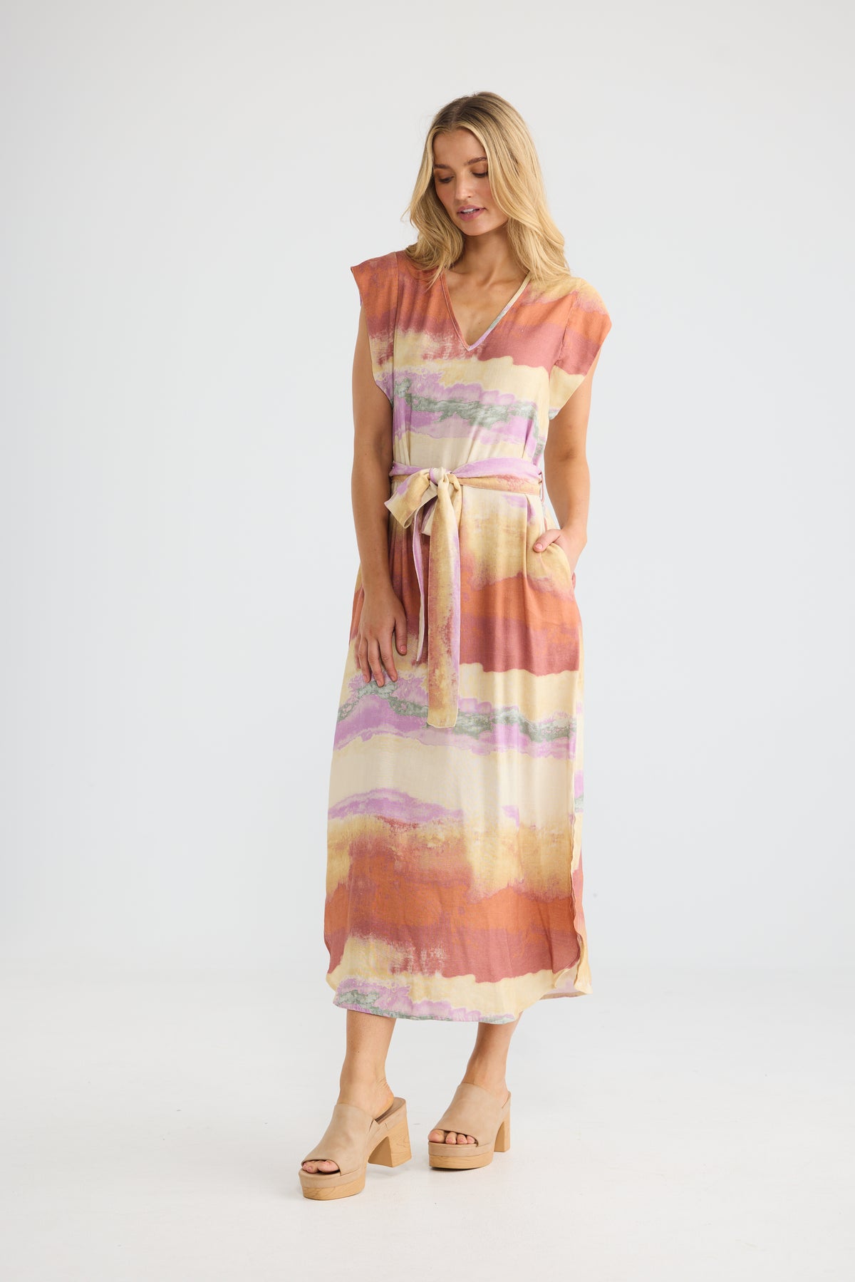 The Shanty Corp Sebou Dress - Sand Dunes