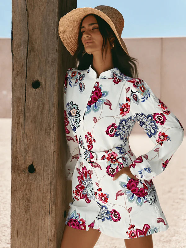 Smaibulun Floral Printed Playsuit