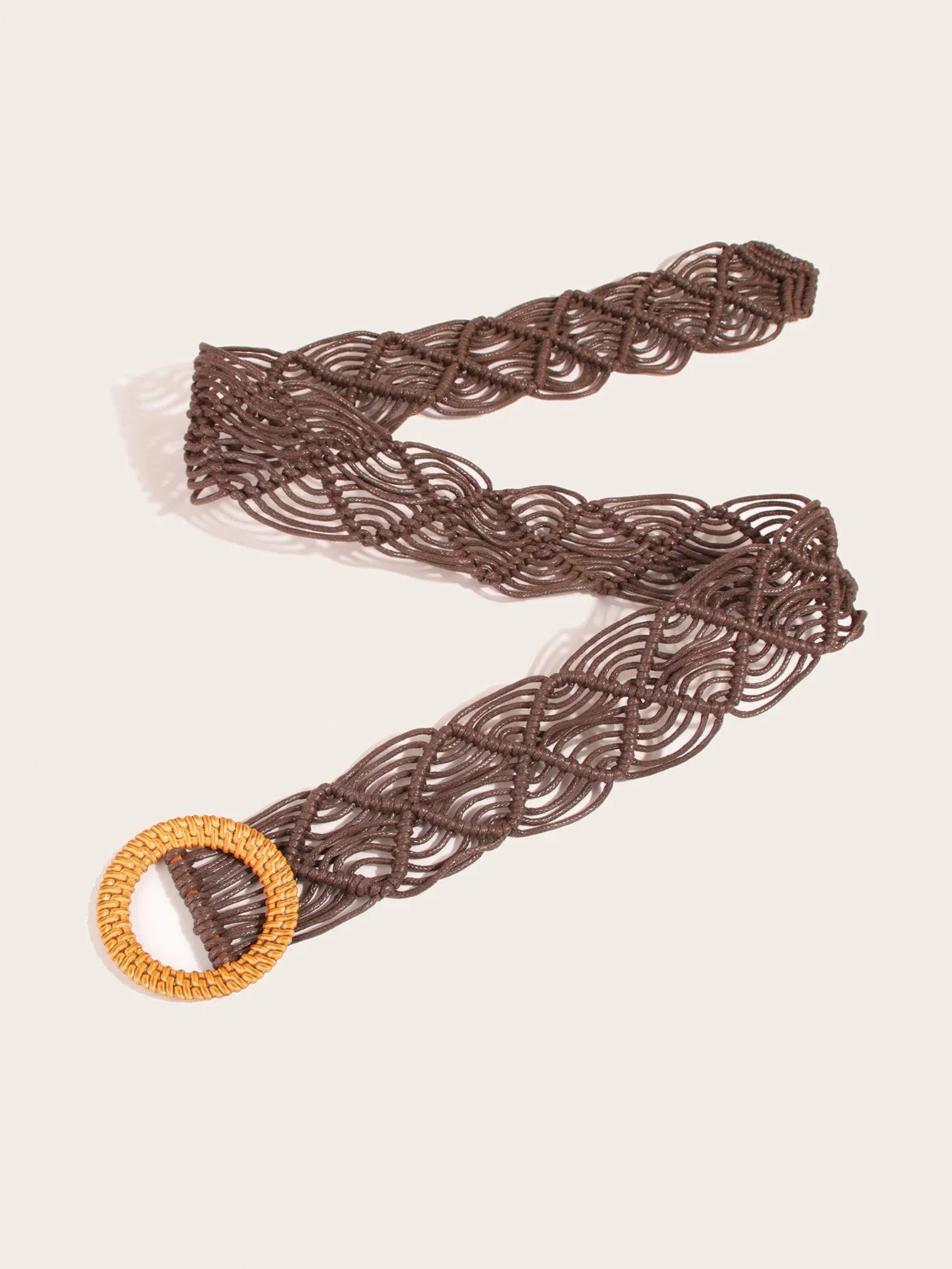 Havana Macramé Circle Belt