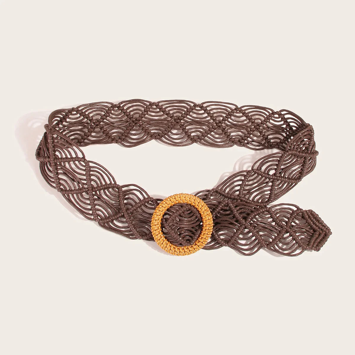 Havana Macramé Circle Belt