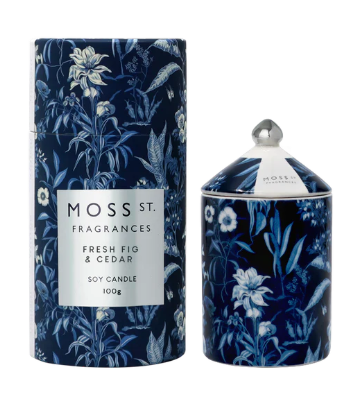 Moss St Fresh Fig & Cedar Ceramic Mini Candle 100g